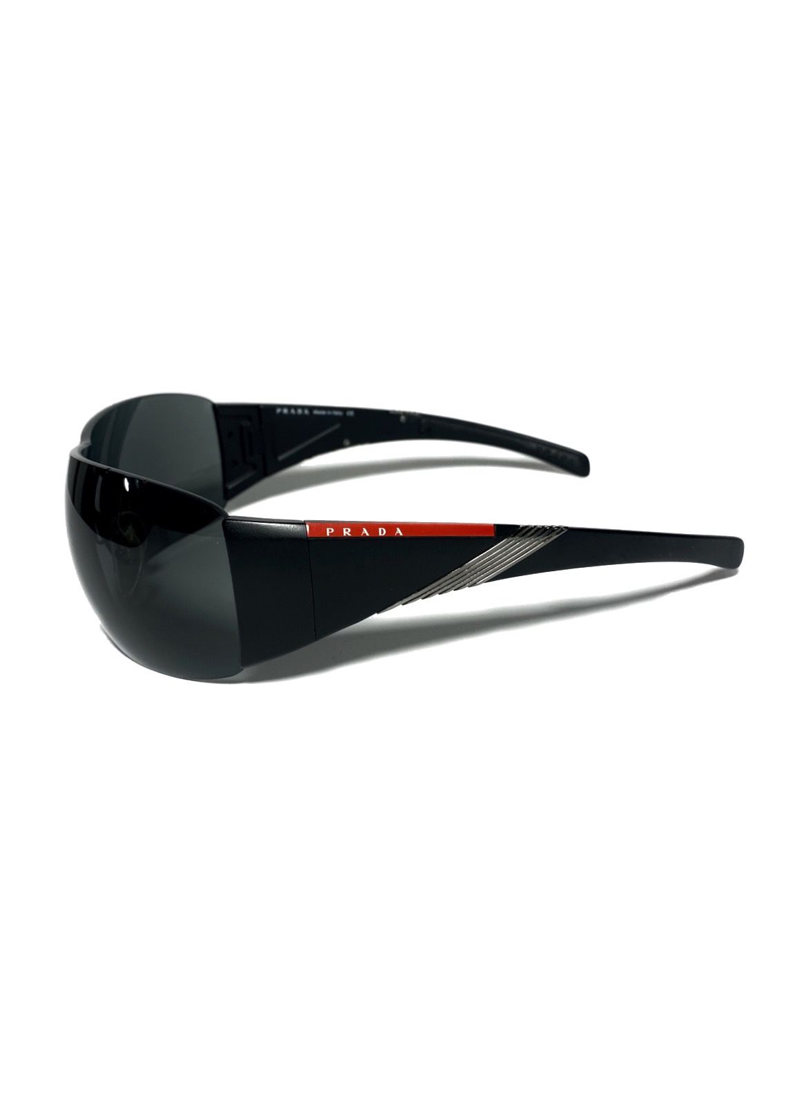 Pre-owned Prada X Vintage Red Tab Vintage Prada Sunglasses In Black
