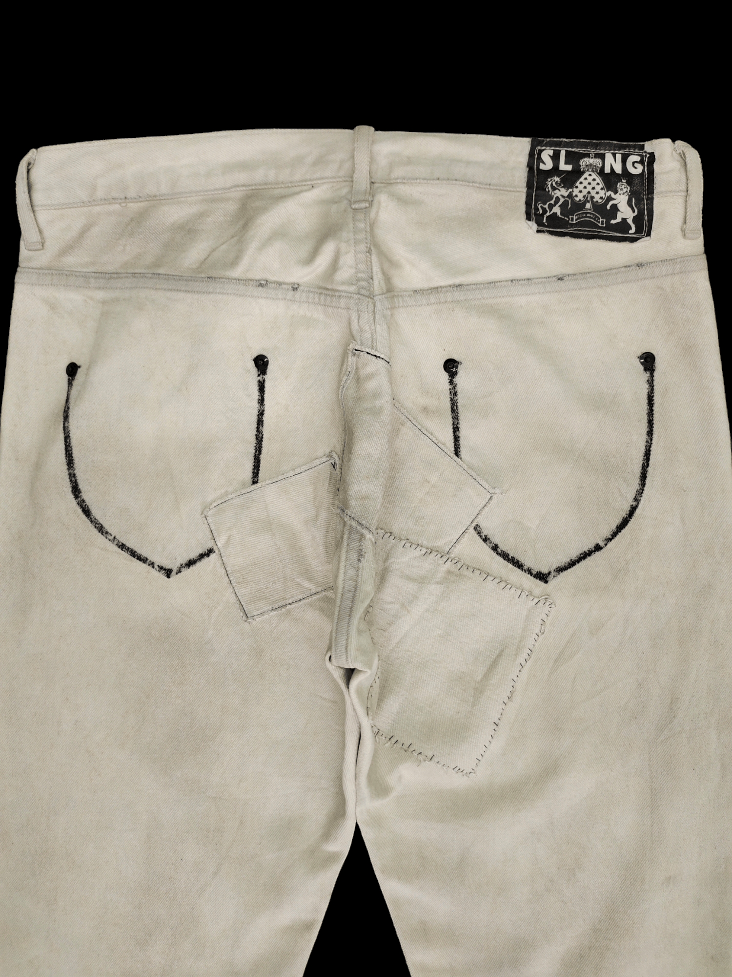 If Six Was Nine Seditionaries Jeans Rna Dirty Wash Punk Gothic Streetwear Size US 31 - 14 Thumbnail