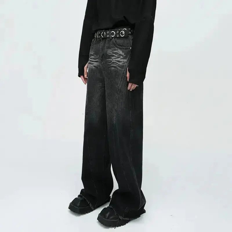 Japanese Brand Streetwear Baggy Loose Wide Leg Jeans Pants Size US 32 / EU 48 - 3 Thumbnail