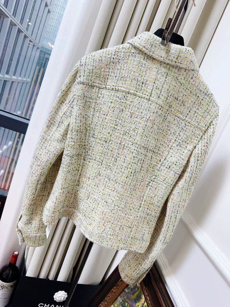 Chanel Chanel 24B green mixed color lapel long-sleeved jacket Size XS / US 0-2 / IT 36-38 - 2 Thumbnail