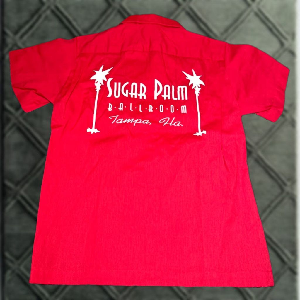Vintage VTG Hilton Sugar Palm Ballroom Tampa FL Button-Up Bowling Style Shirt S Red Mens Short Sleeve Small Size US S / EU 44-46 / 1 - 1 Thumbnail