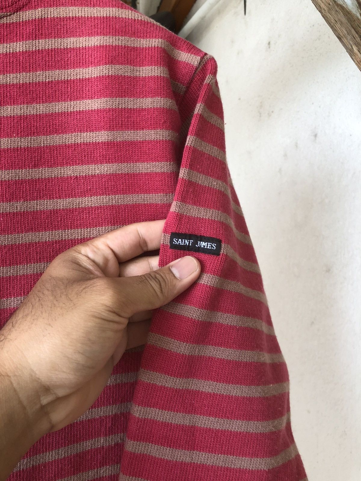 Saint James Vintage 90s Saint James Heavyweight Cotton Striped Breton Size US M / EU 48-50 / 2 - 3 Thumbnail
