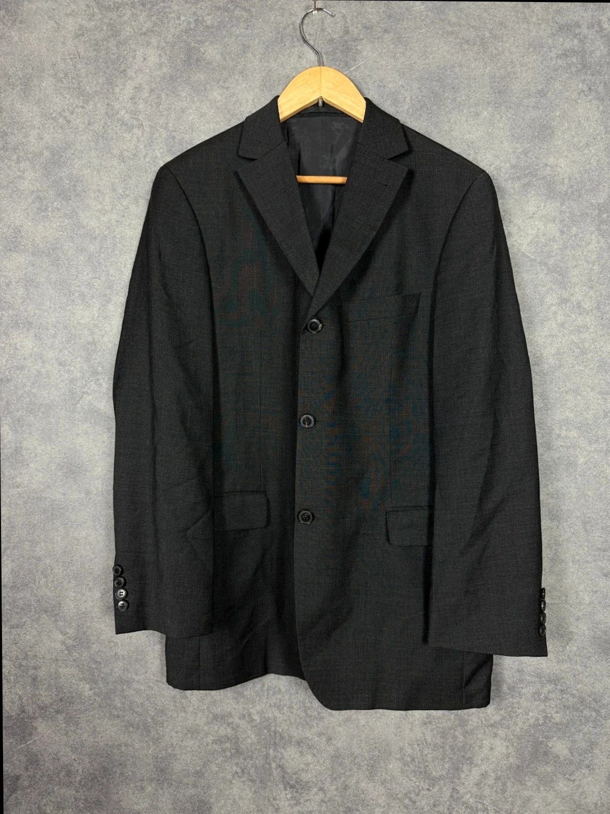 Hugo Boss Hugo Boss Virgin Wool Blazer Black Classic Size US M / EU 48-50 / 2 - 1 Thumbnail