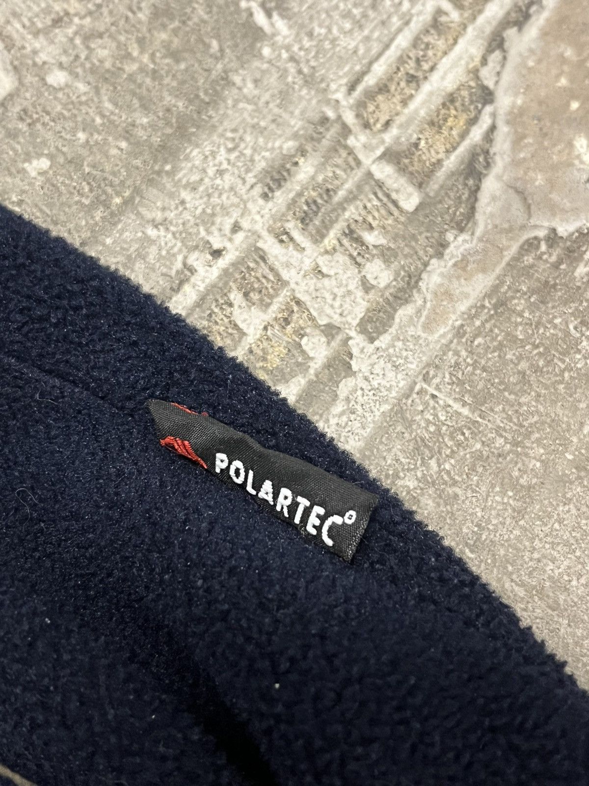 Polo Ralph Lauren vintage fleece navy and cream color