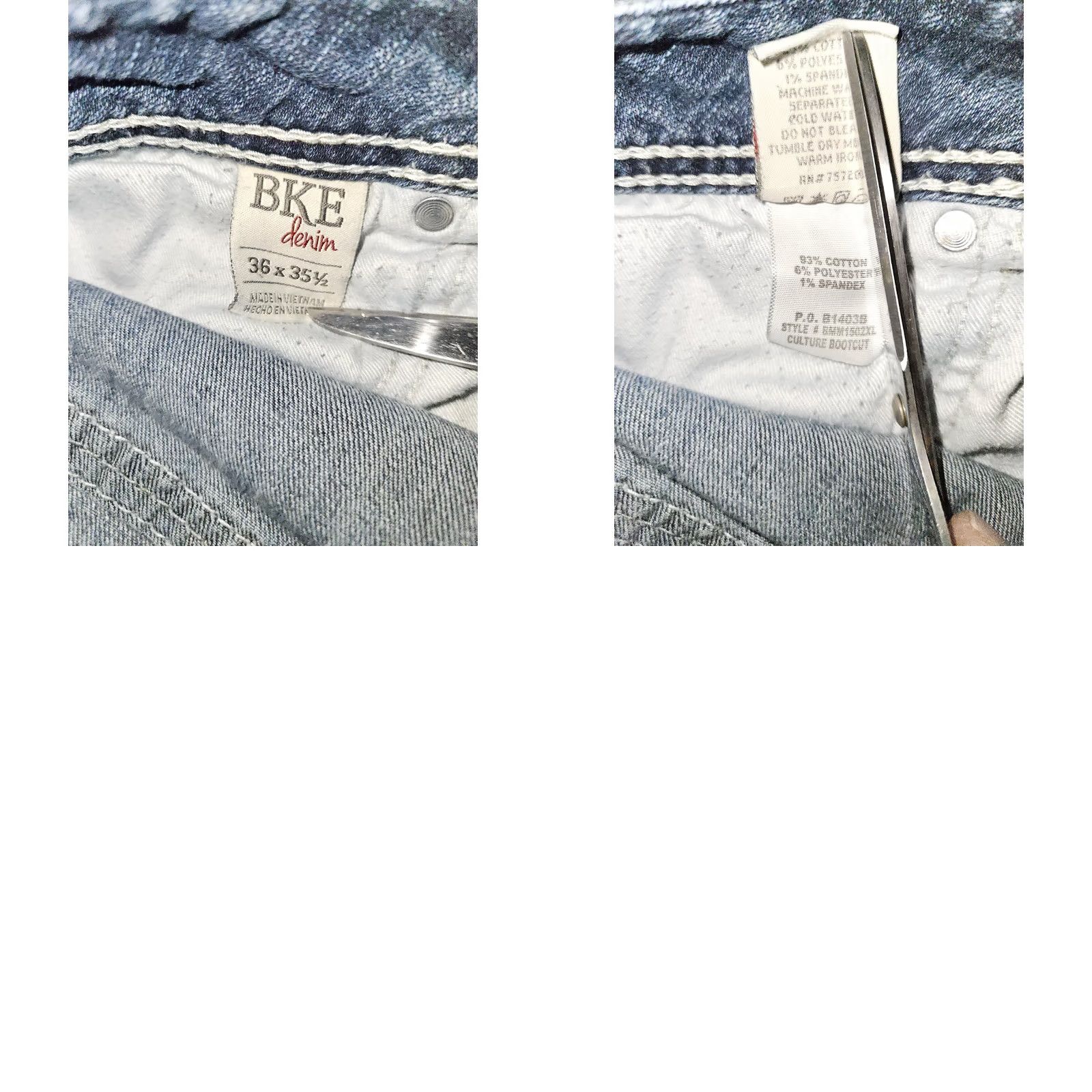 Vintage VINTAGE Buckle BKE Culture Bootcut Jeans Women's 36XL Denim Blue Embroidered Western Cowgirl Bootcut Jeans Women's Size 25" / US 0 / IT 36 - 9 Thumbnail