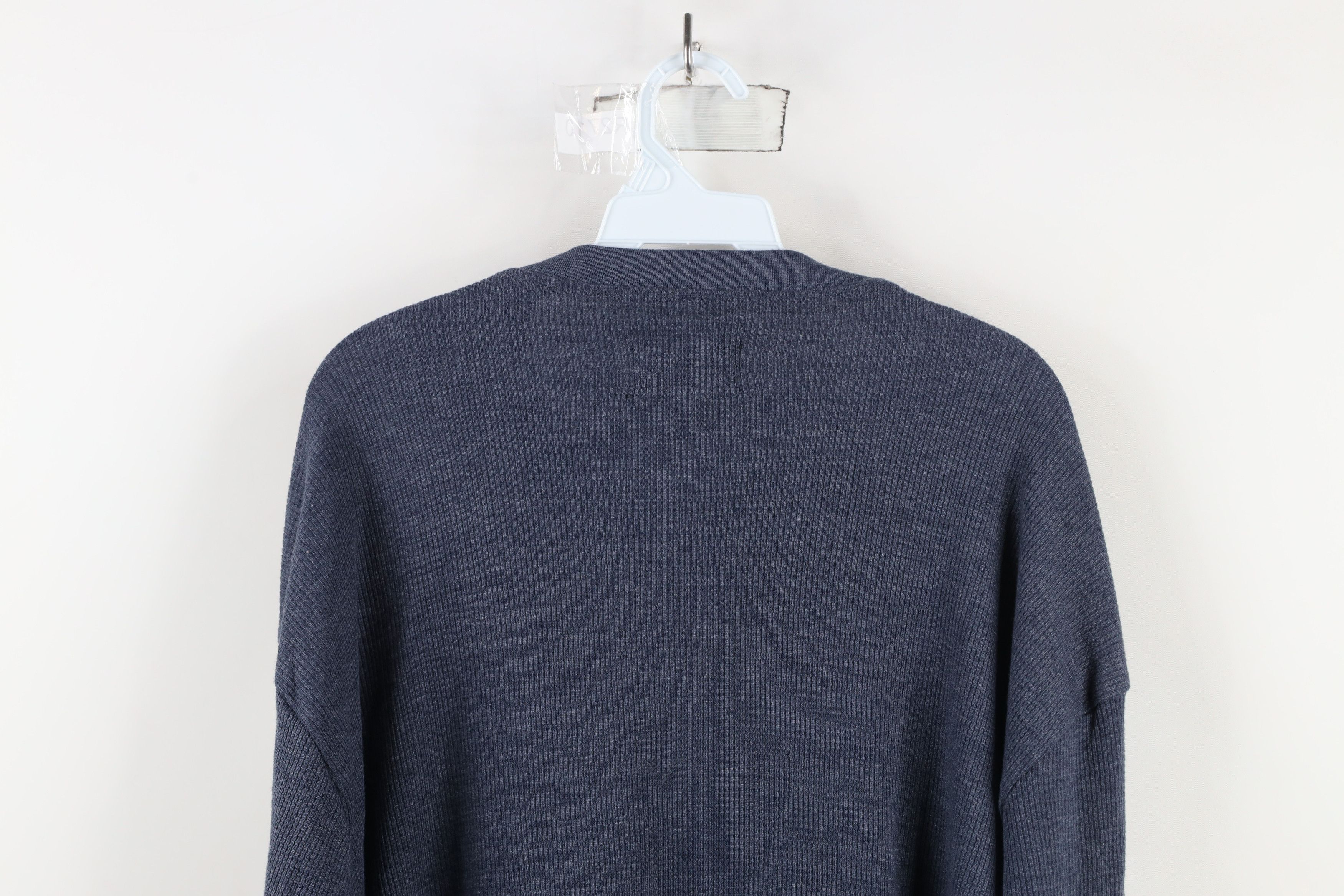 Vintage Vintage 90s Streetwear Knit Long Sleeve Henley T-Shirt Size US XXL / EU 58 / 5 - 11 Thumbnail