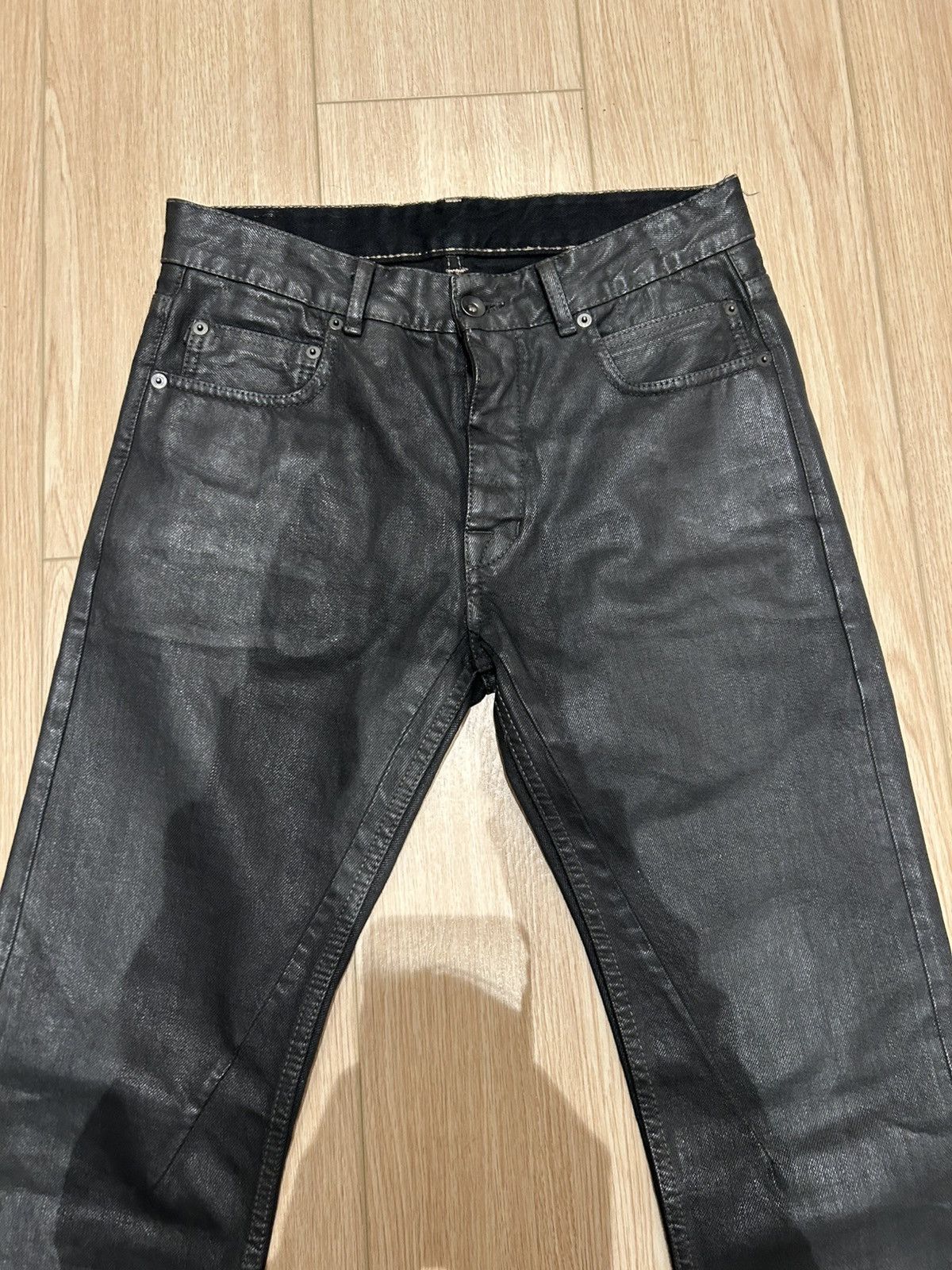 Rick Owens DRKSHDW FW18 Detroit Cut Waxed Denim