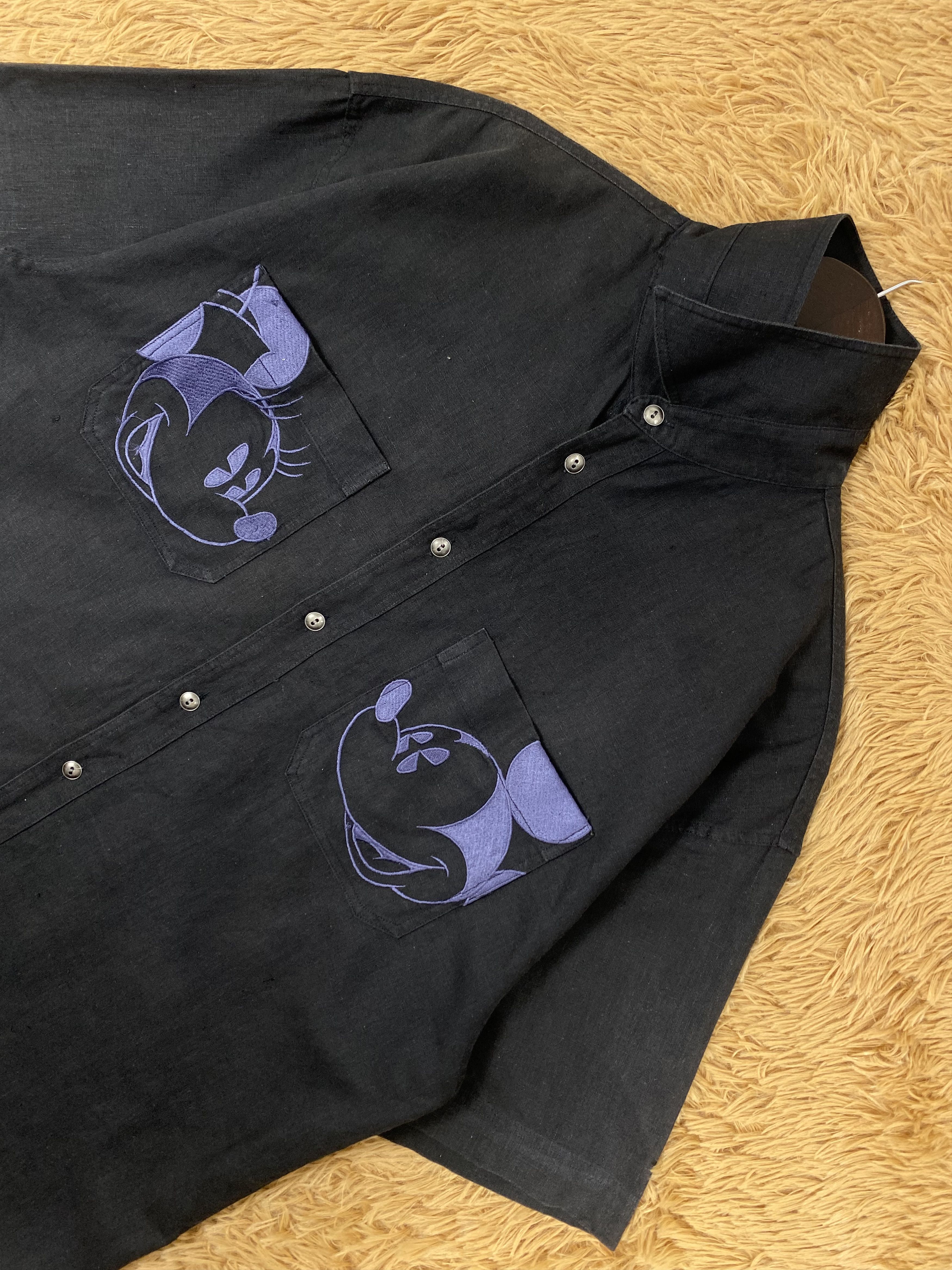 Disney × Mickey Mouse × Vintage Vintage Disney X Mickey Mouse Button Shirts Size US L / EU 52-54 / 3 - 2 Thumbnail