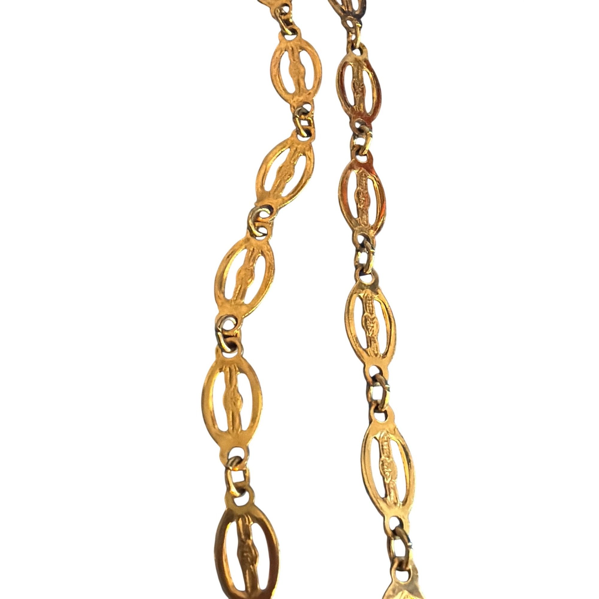 Other Vintage Park Lane Gold Tone Oval Link Long Necklace 54" Doub Size ONE SIZE - 2 Thumbnail
