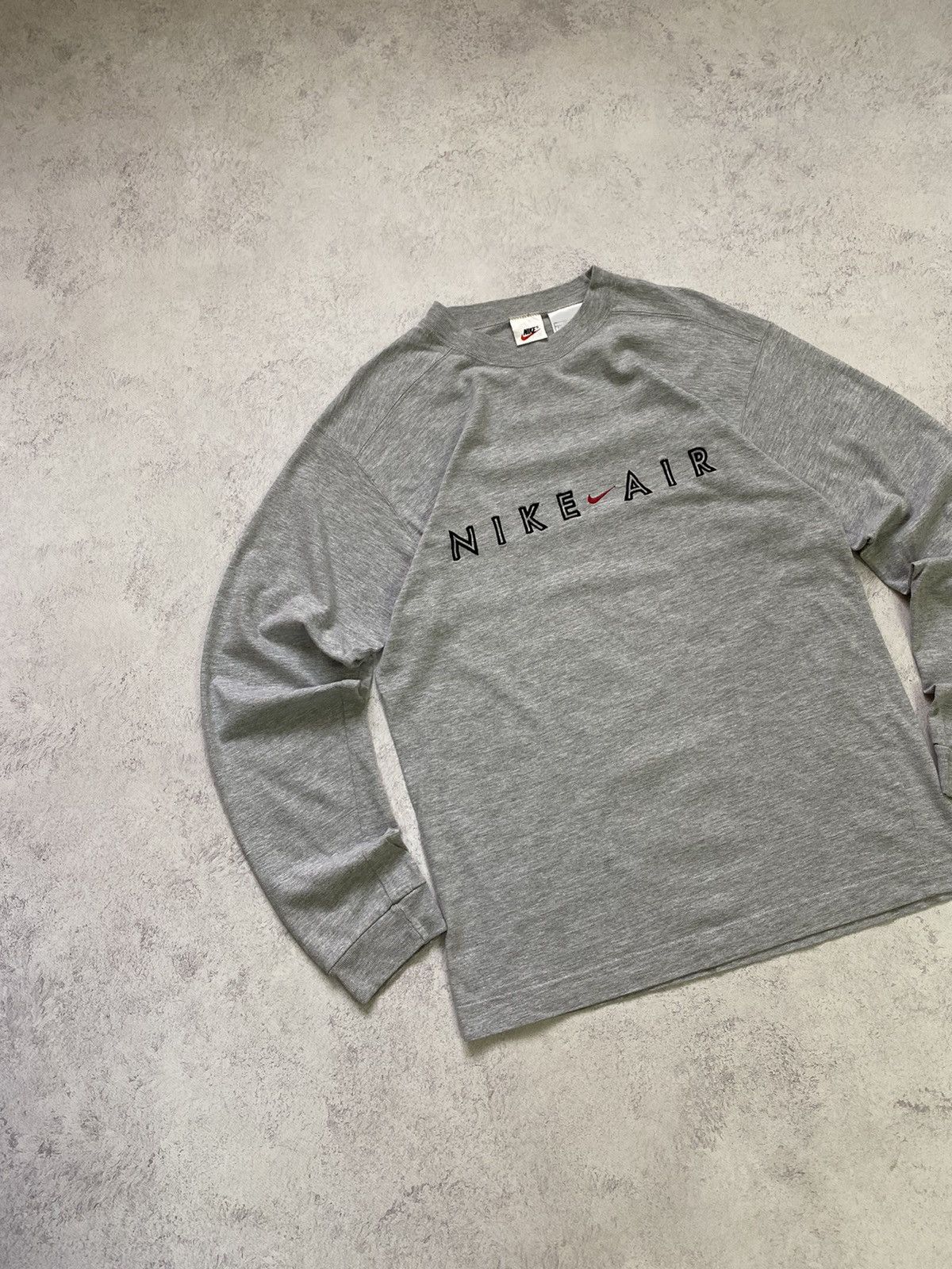 Nike Vintage 90s Nike Center Swoosh Big Logo Long Sleeve Shirt Size US S / EU 44-46 / 1 - 3 Thumbnail