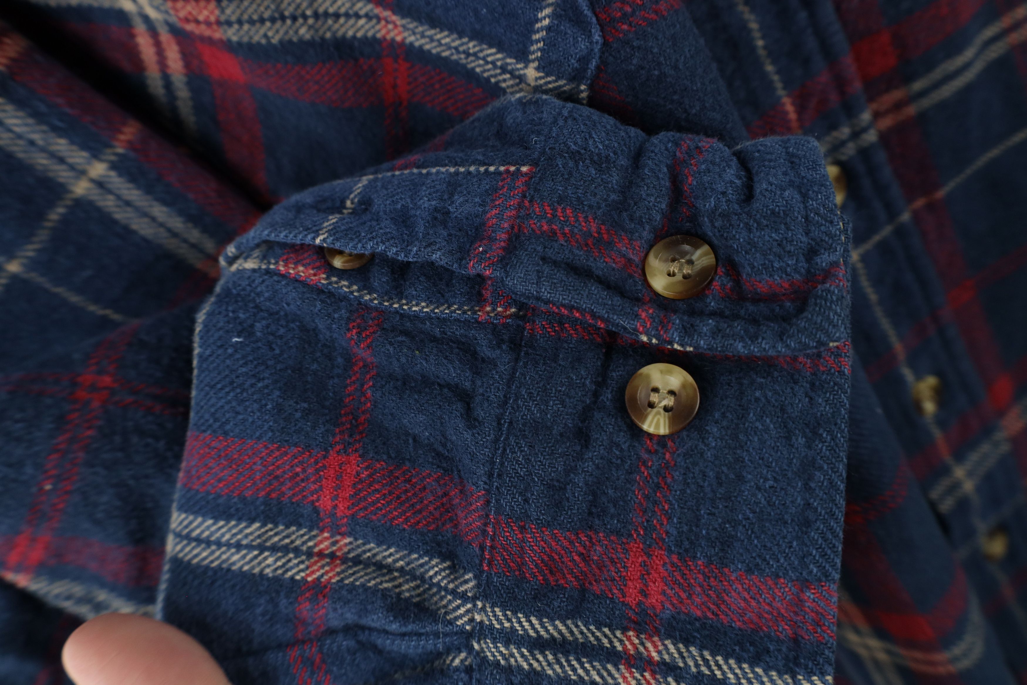 Dickies × Vintage Vintage Dickies Heavyweight Flannel Button Shirt Plaid Size US XXL / EU 58 / 5 - 7 Thumbnail