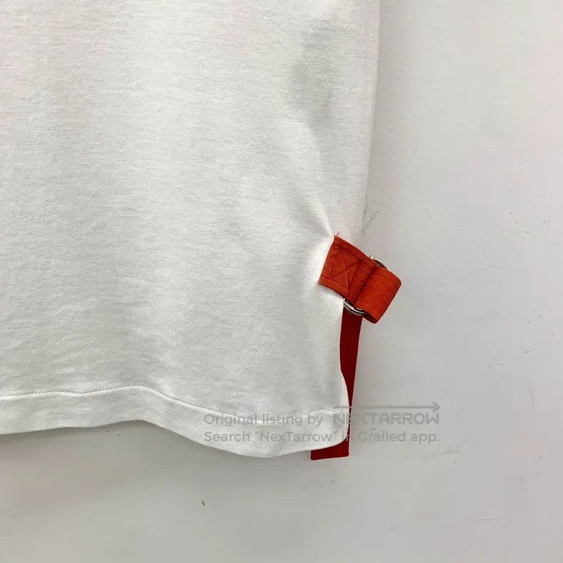 Louis Vuitton Louis Vuitton White striped embroidered cotton crewneck sh Size US S / EU 44-46 / 1 - 4 Thumbnail