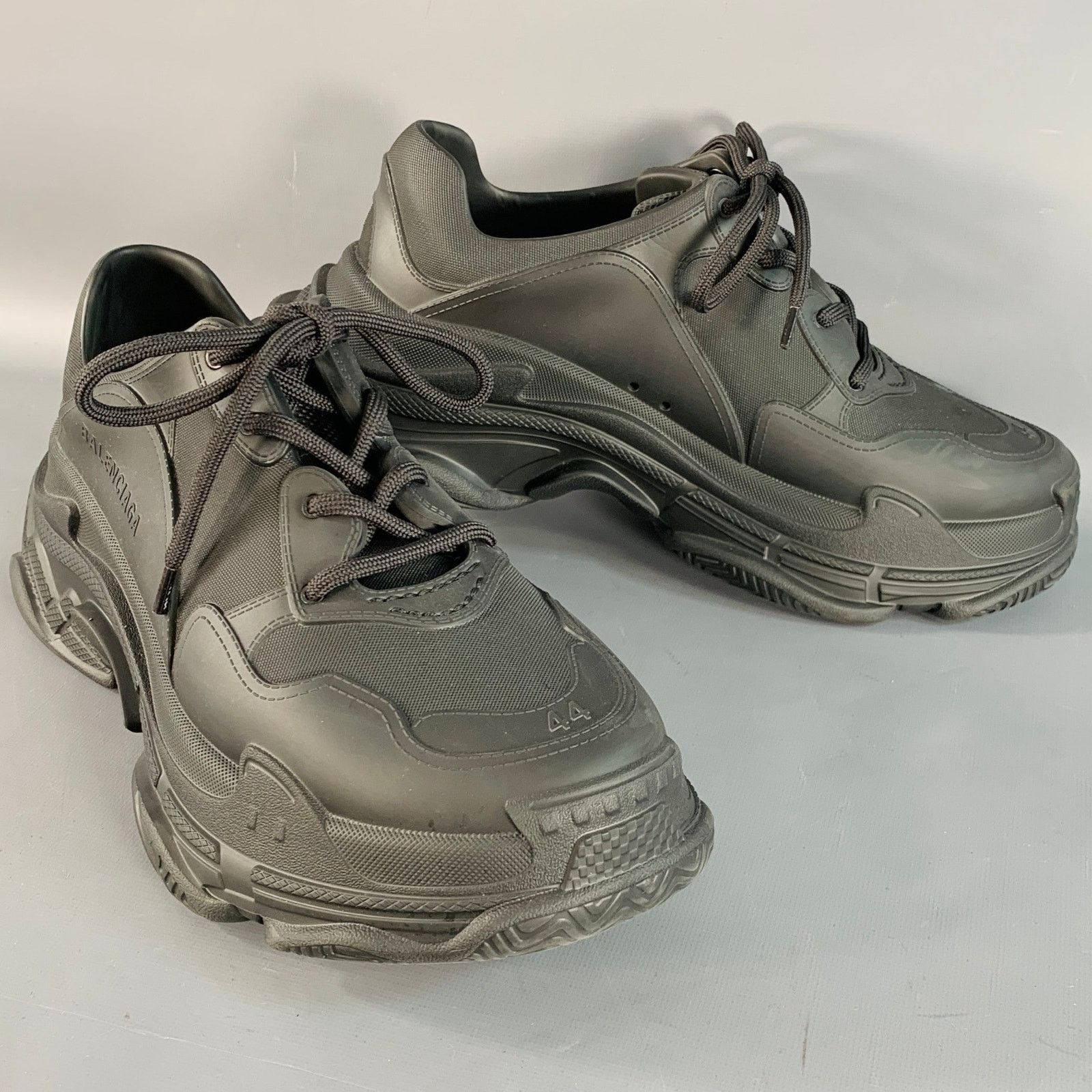 Balenciaga BALENCIAGA Size 11 Triple S Mold Black EVA Chunky Sneakers Size US 11 / EU 44 - 1 Thumbnail