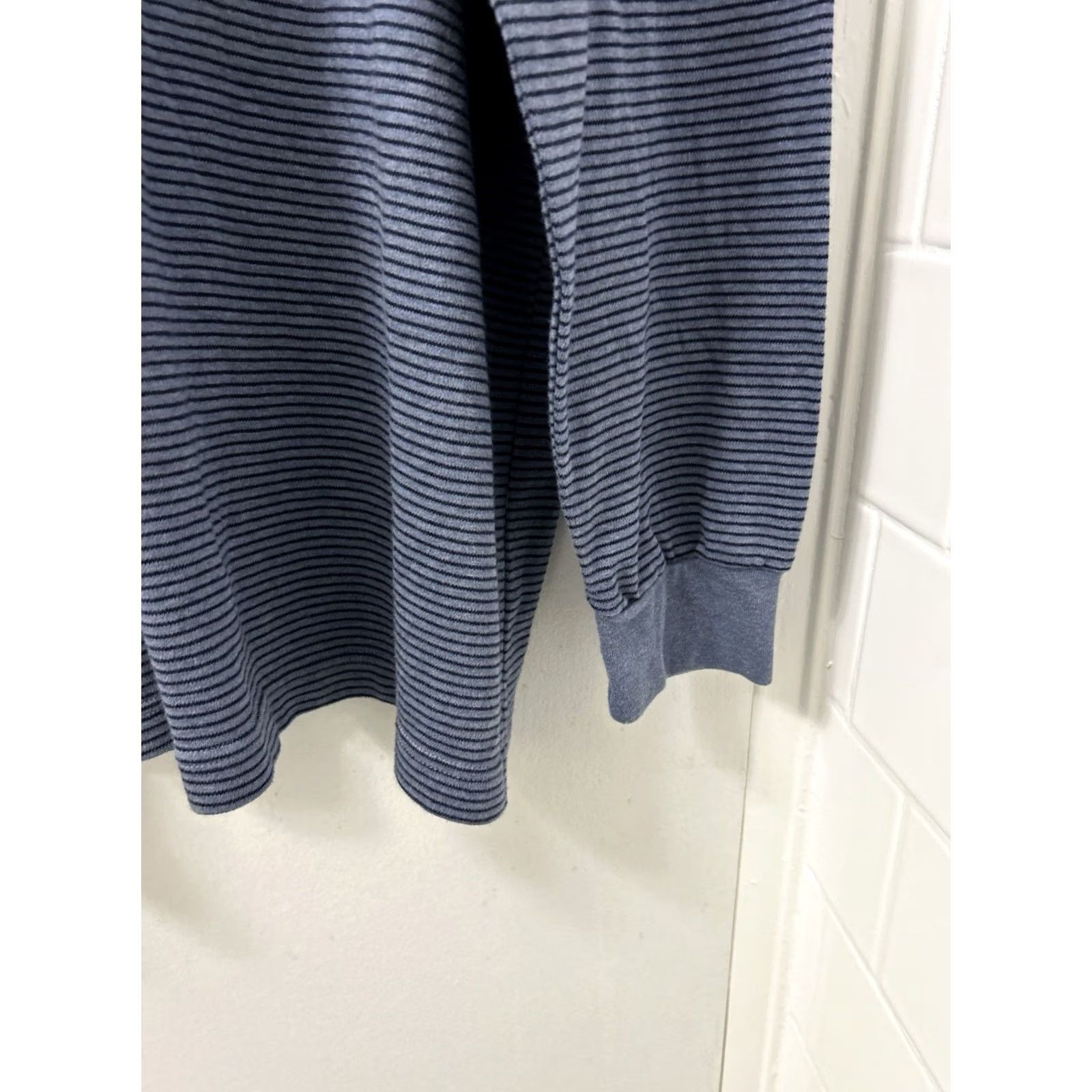 Vintage John Ashford Polo Shirt Mens XXL Blue Long Sleeve Striped Cotton NWT Size US XXL / EU 58 / 5 - 6 Thumbnail
