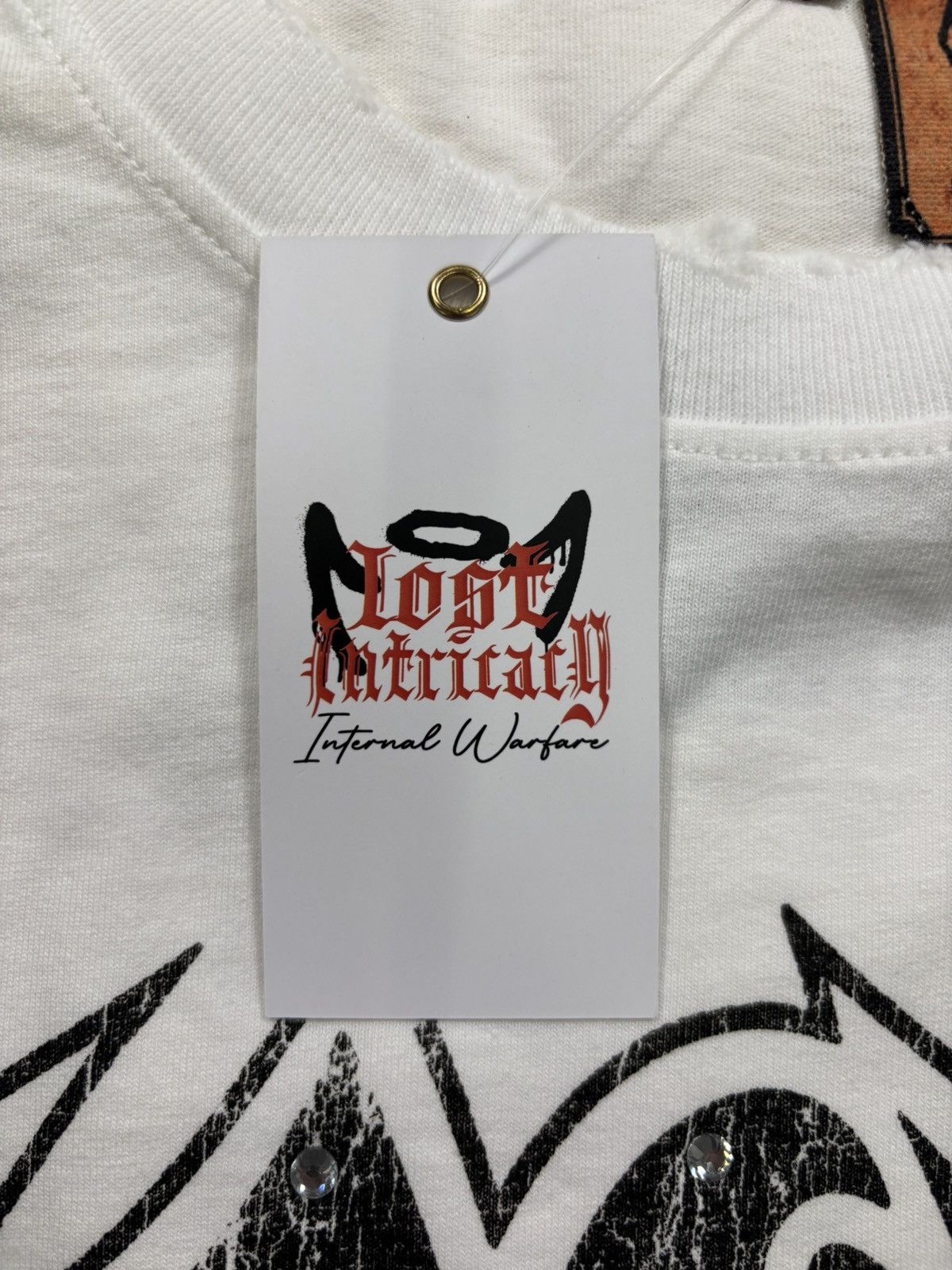 LOST INTRICACY Lost Intricacy Lost Outline Shirt, White Size US XL / EU 56 / 4 - 8 Thumbnail