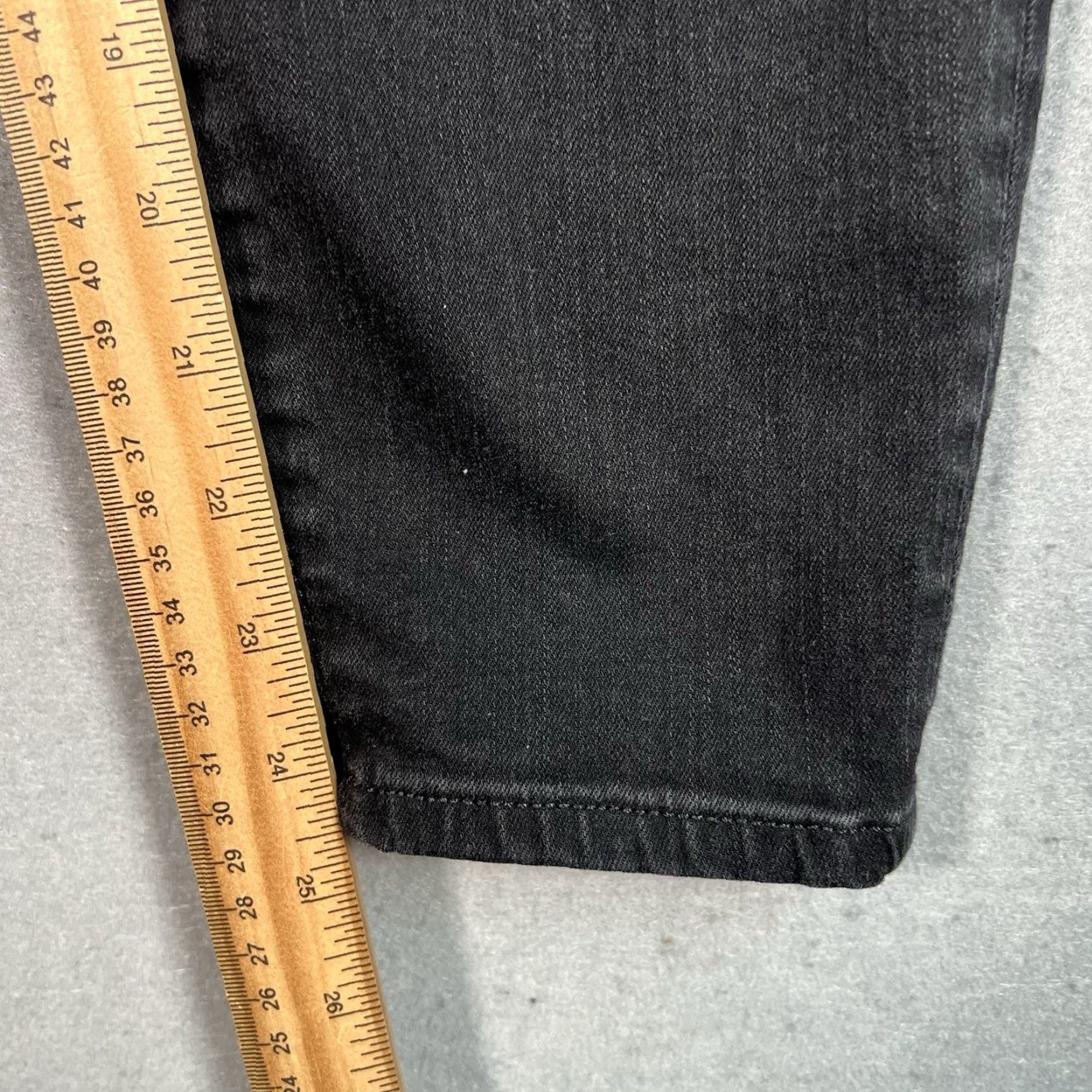J Brand VINTAGE J Brand Vanity Jeans Womens Size 31 Black Dark Wash Tapered Leg Cotton Blend Size 24" / US 00 / IT 34 - 5 Thumbnail