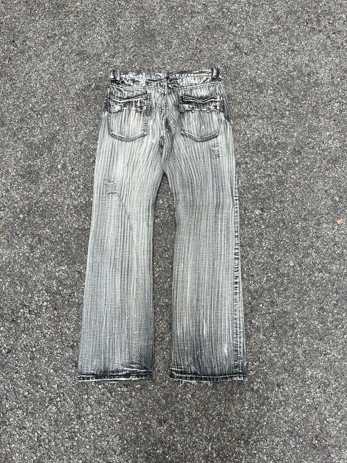 14th Addiction Flare Jeans Distressed Bottom Bell Denim Boot Cut Pants Size US 32 / EU 48 - 9 Thumbnail