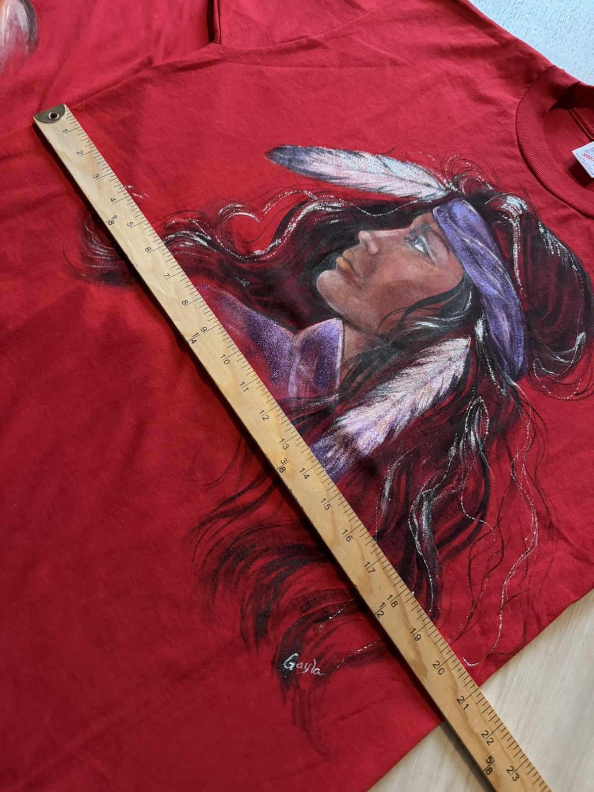 Vintage Vintage Hand Painted Native American Portraits Shirts Size US XL / EU 56 / 4 - 6 Thumbnail