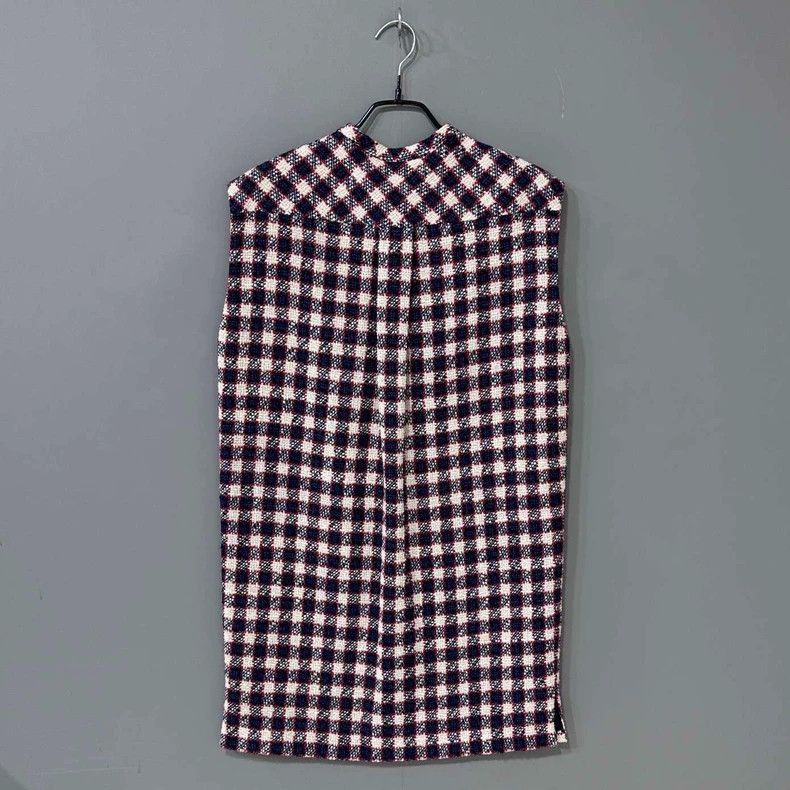 Gucci Sleeveless Gucci Woven Check Dress-2505 Size L / US 10 / IT 46 - 3 Thumbnail