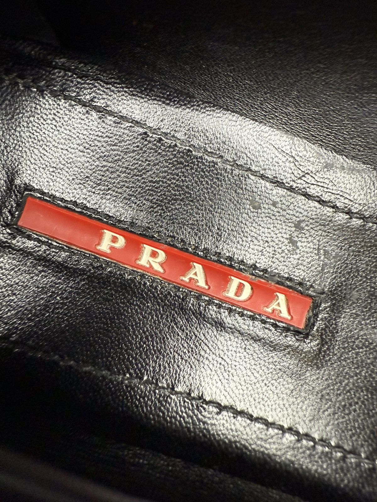 Prada Prada Black Patent Leather Pointed Toe Flats Metal Logo Rare Size US 8.5 / IT 38.5 - 10 Thumbnail
