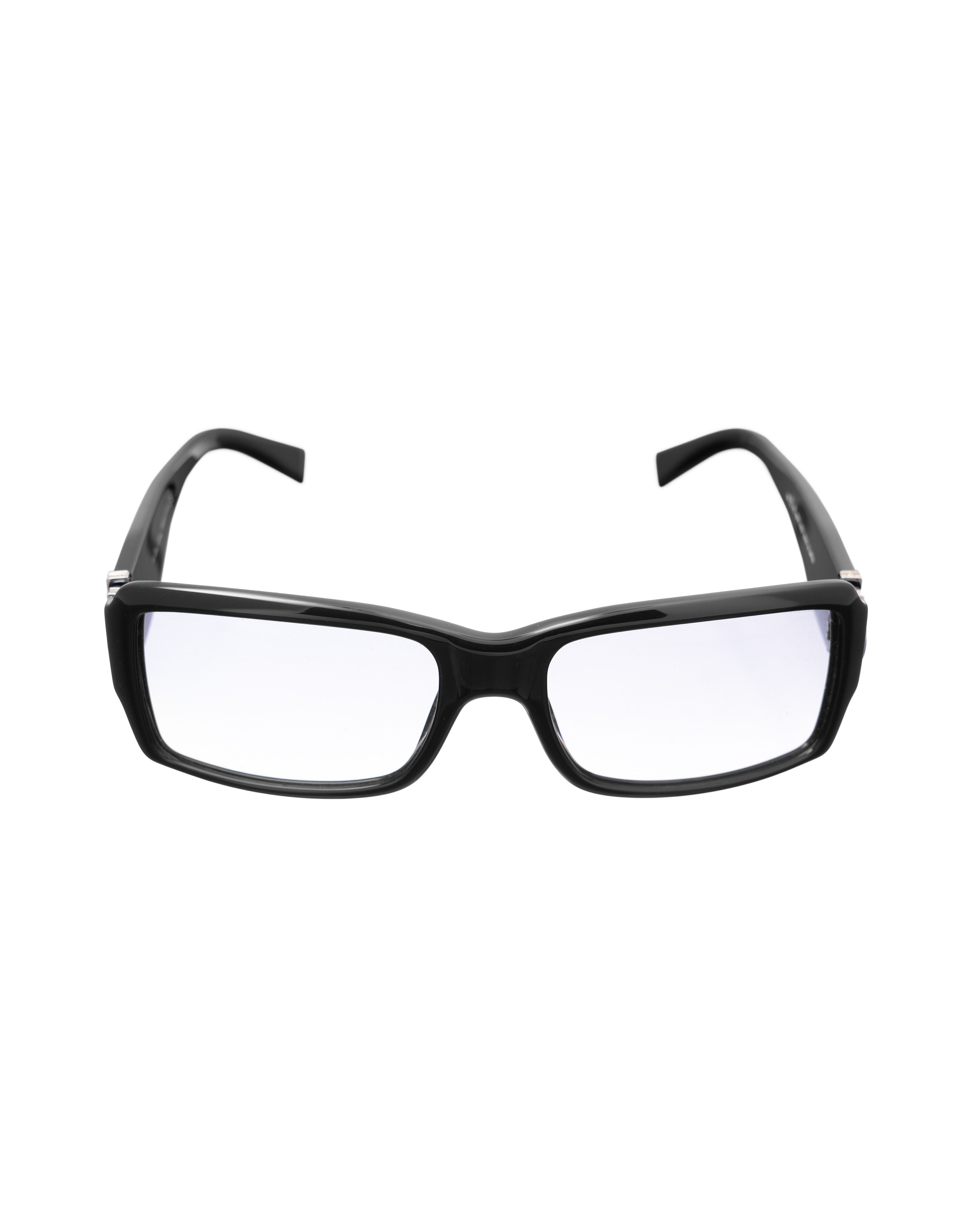 Pierre Cardin Pierre Cardin 00s Rectangle Black Sunglasses With Crystals Size ONE SIZE - 3 Thumbnail