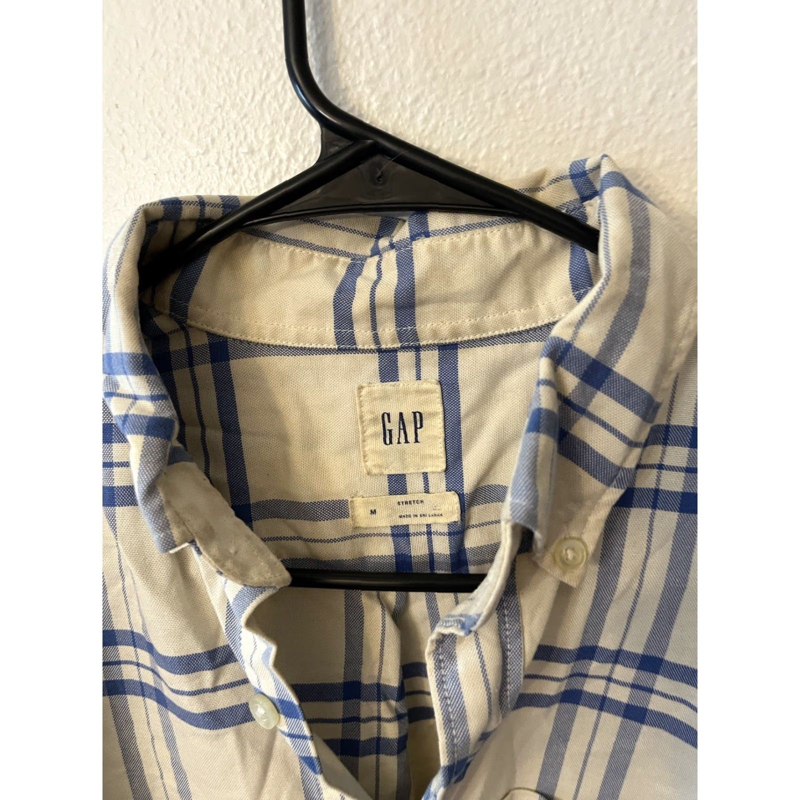 Gap Gap Button-Down Shirt M Plaid Check Stretch Knit Cotton Polyester Multicolor Long Sleeve Collared Button-Up 90s Western Logo Mens Size US M / EU 48-50 / 2 - 2 Thumbnail
