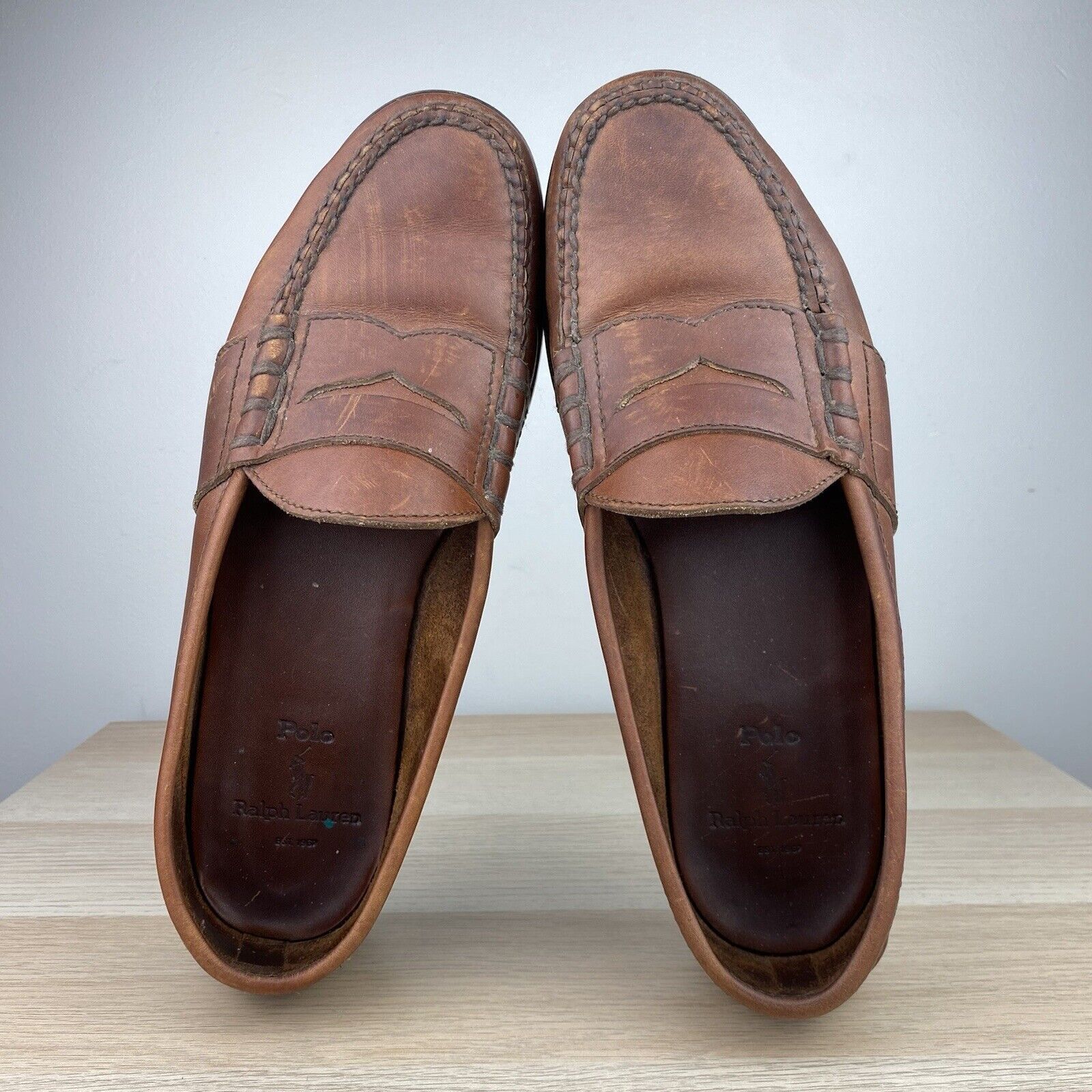Polo Ralph Lauren Polo Ralph Lauren Leather Loafers Vintage Size 11.5D Used Size US 11.5 / EU 44-45 - 8 Thumbnail