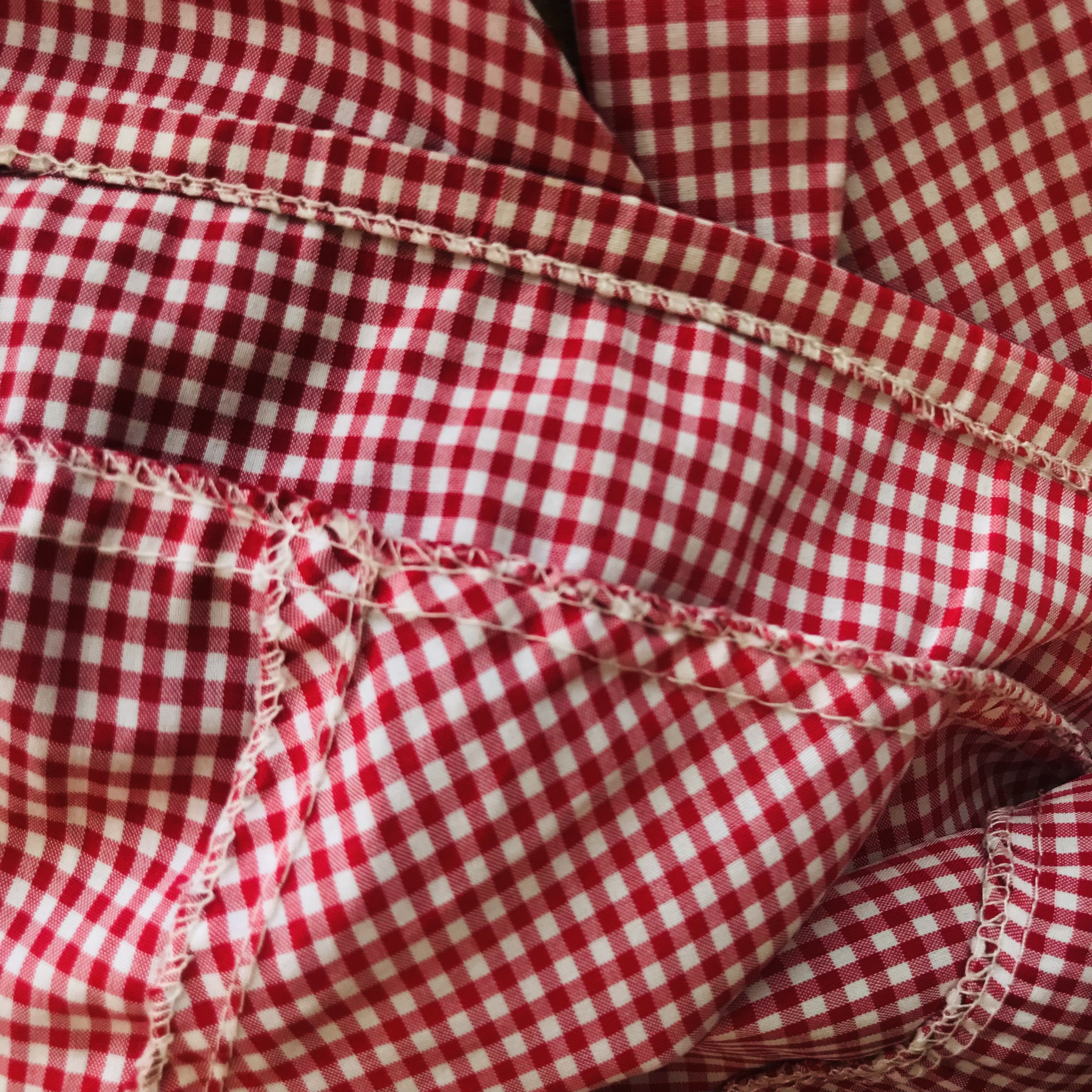 Japanese Brand × Vintage Japanese Puffy Ruffle Plaid Shirt Size S / US 4 / IT 40 - 6 Thumbnail