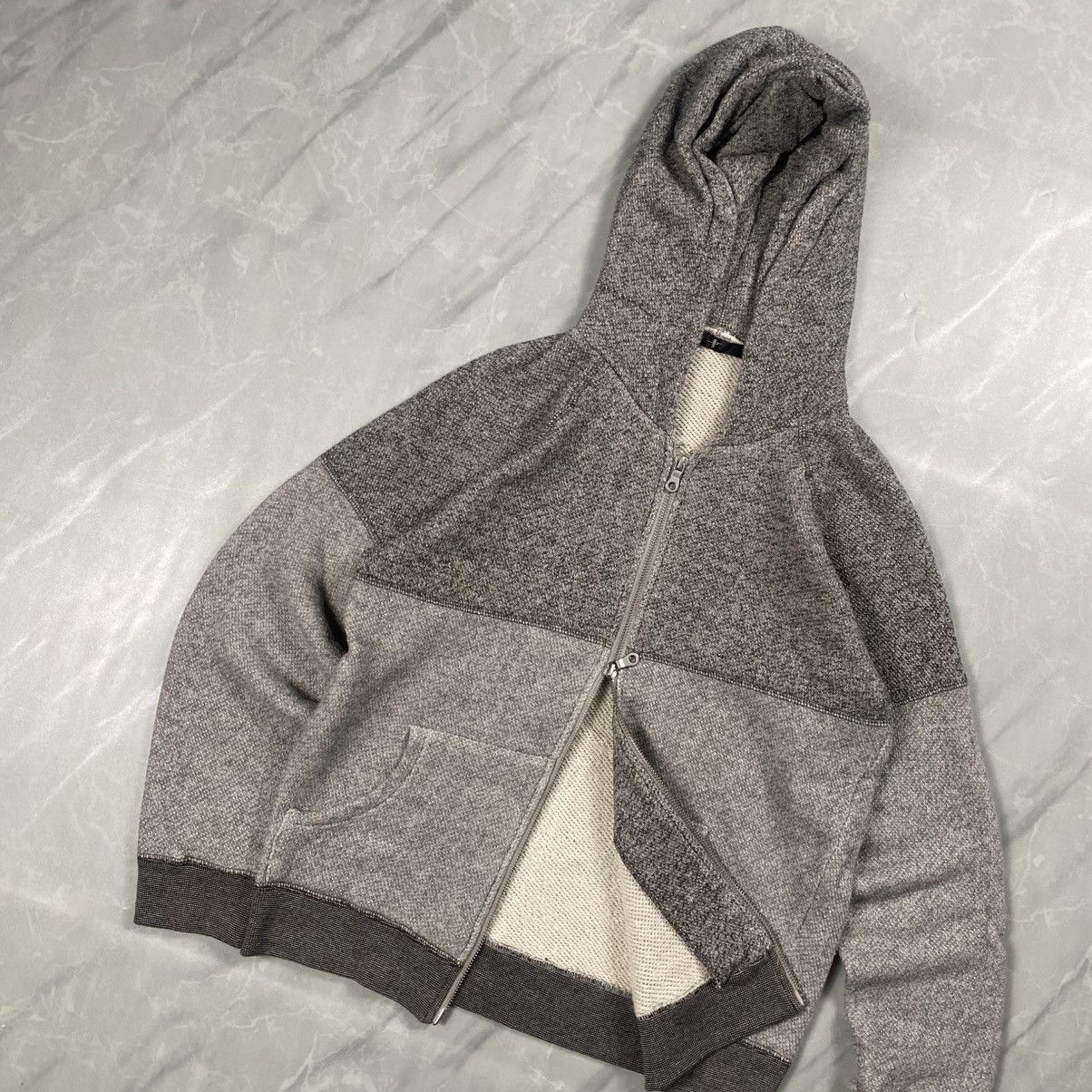 Japanese Brand Japan Grunge Rock Inspired Zip Up Knit Hooded Size US S / EU 44-46 / 1 - 3 Thumbnail