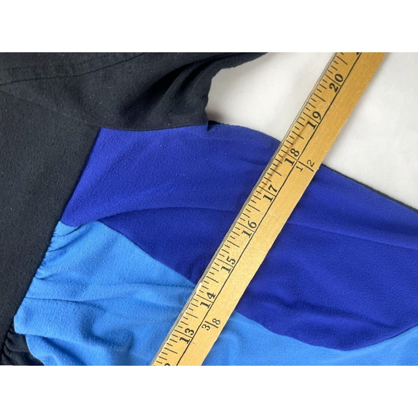 Vintage VINTAGE ELLE Shirt Women's Size Medium Black Blue Purple 3/4 Sleeve Abstract Patches Shirt Ladies Medium Black Blue Purple 3/4 Sleeve Abstract Patches Size M / US 6-8 / IT 42-44 - 6 Thumbnail