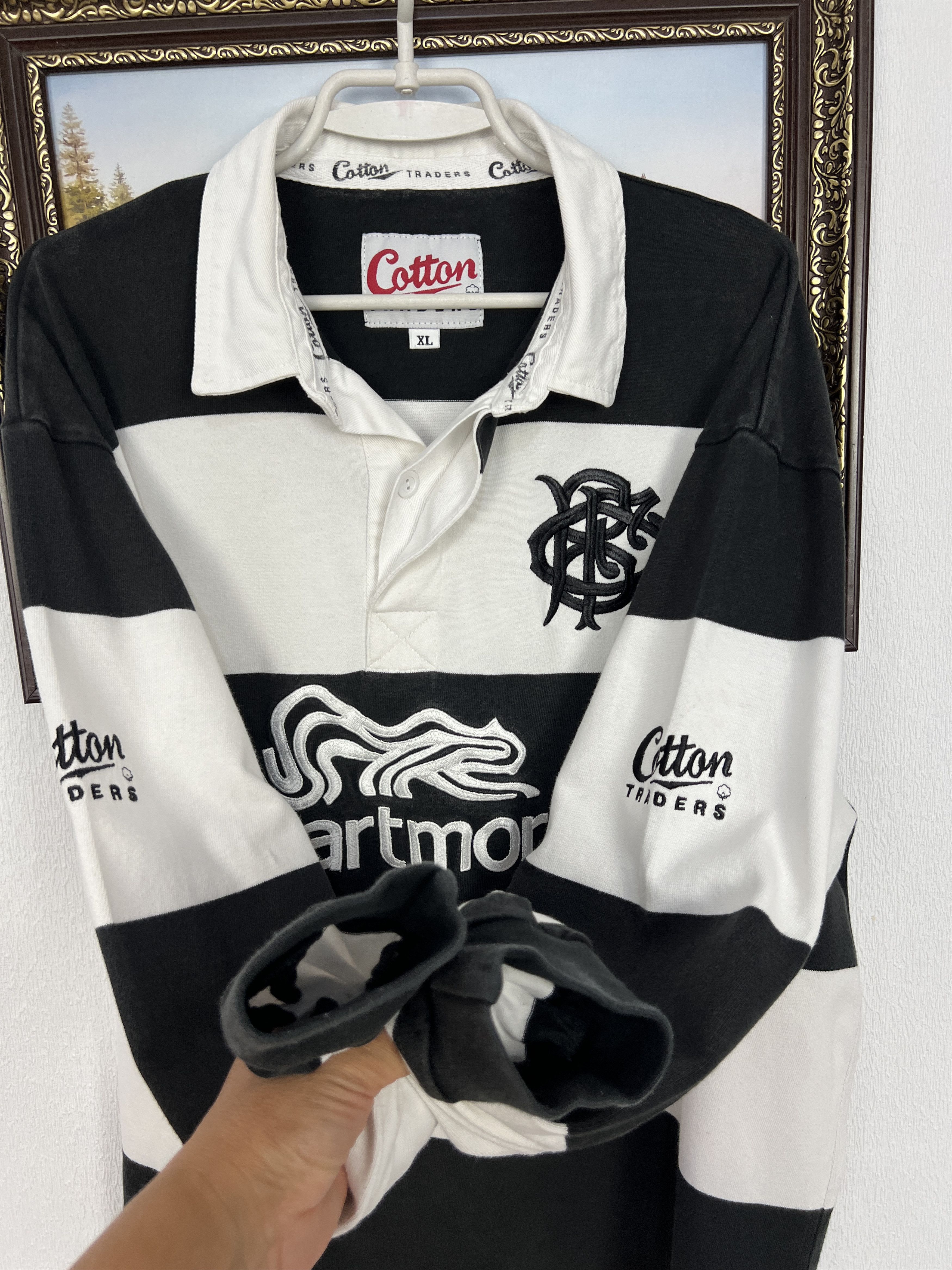 Cotton Traders Vintage Cotton Traders Barbarians Rugby Jersey Long Sleeve Size US XL / EU 56 / 4 - 6 Thumbnail