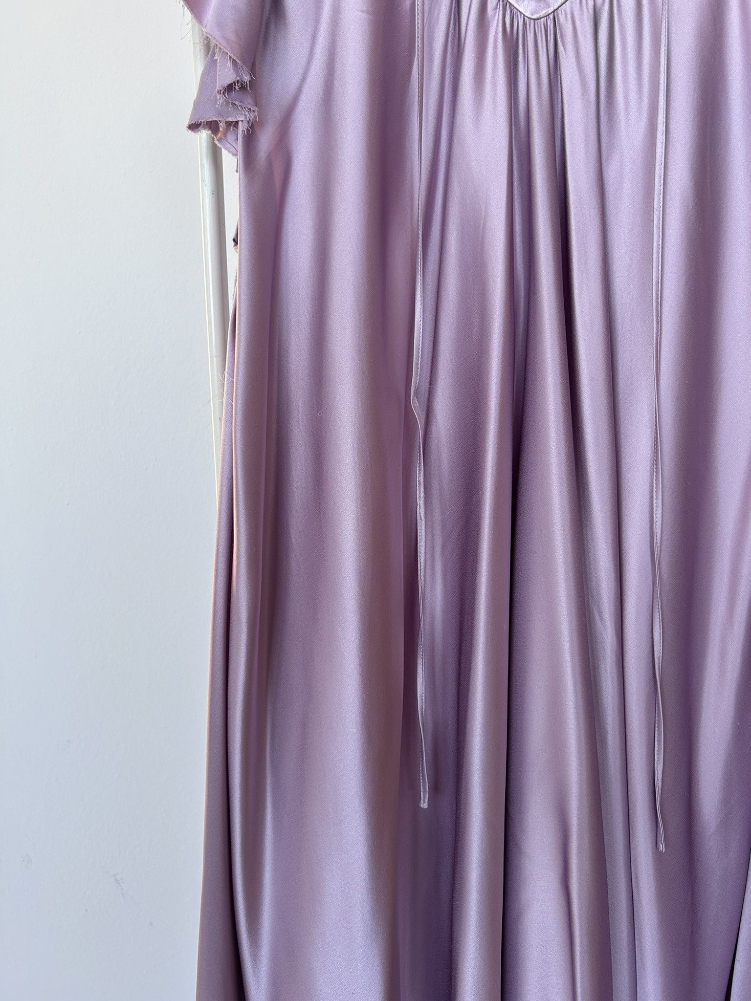 Balenciaga SS2018 Balenciaga silk ruffle loose long dress in lilac Size XS / US 0-2 / IT 36-38 - 9 Thumbnail