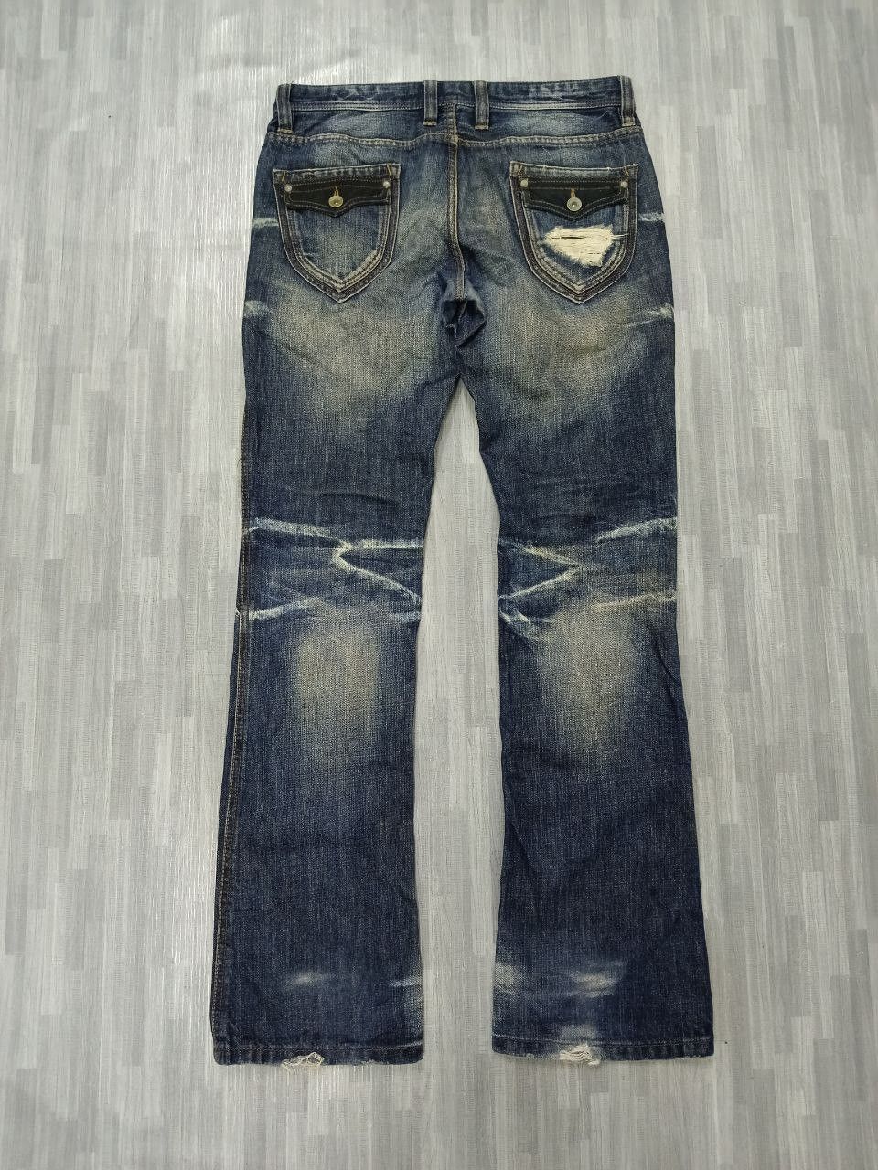 Nicole Club SICK FLARE RUSTY NICOLE HIDEAWAYS DENIM PANTS Size US 31 - 3 Thumbnail