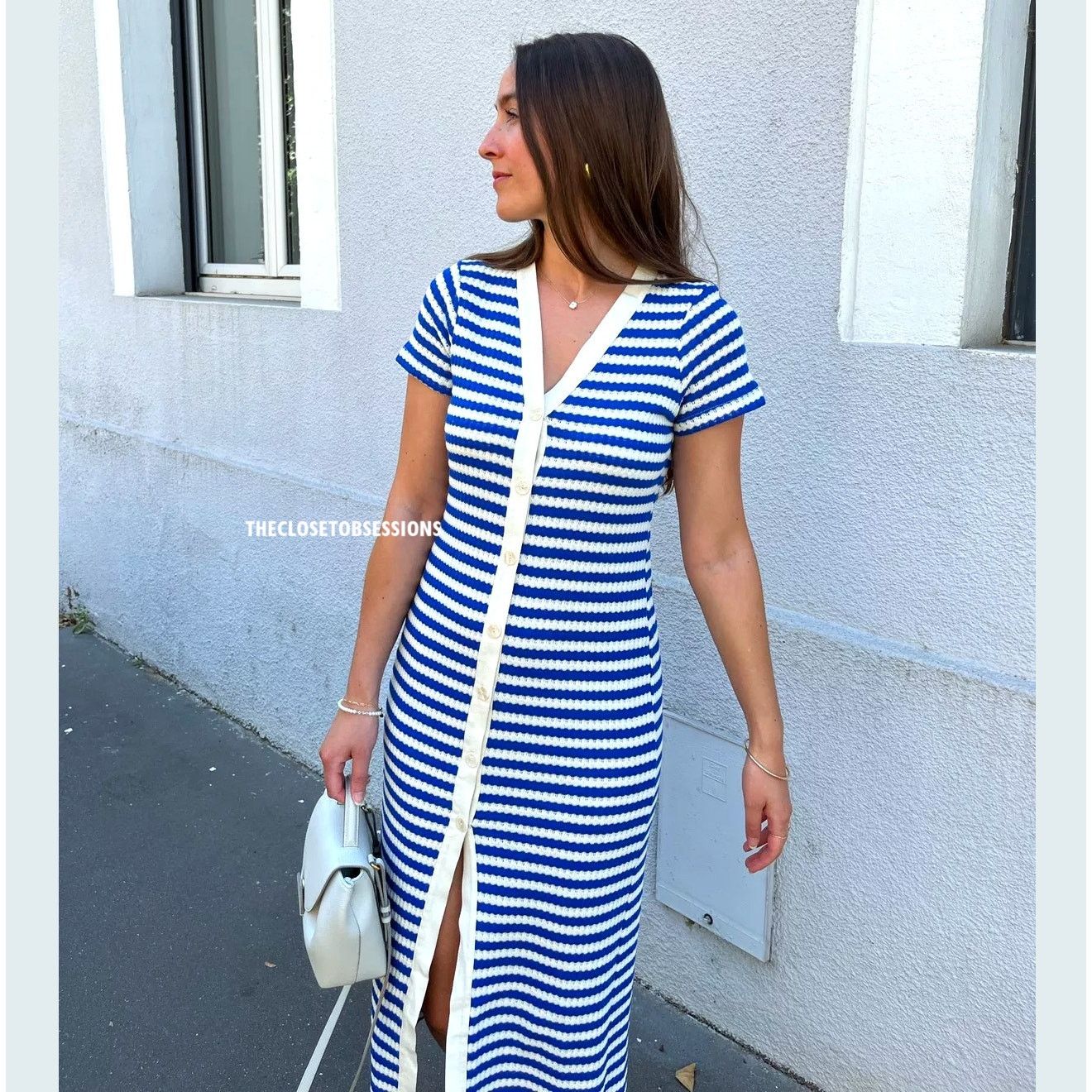 Mango BLOGGER FAVE!!! MANGO Knit Midi Dress NWT Size L / US 10 / IT 46 - 3 Thumbnail
