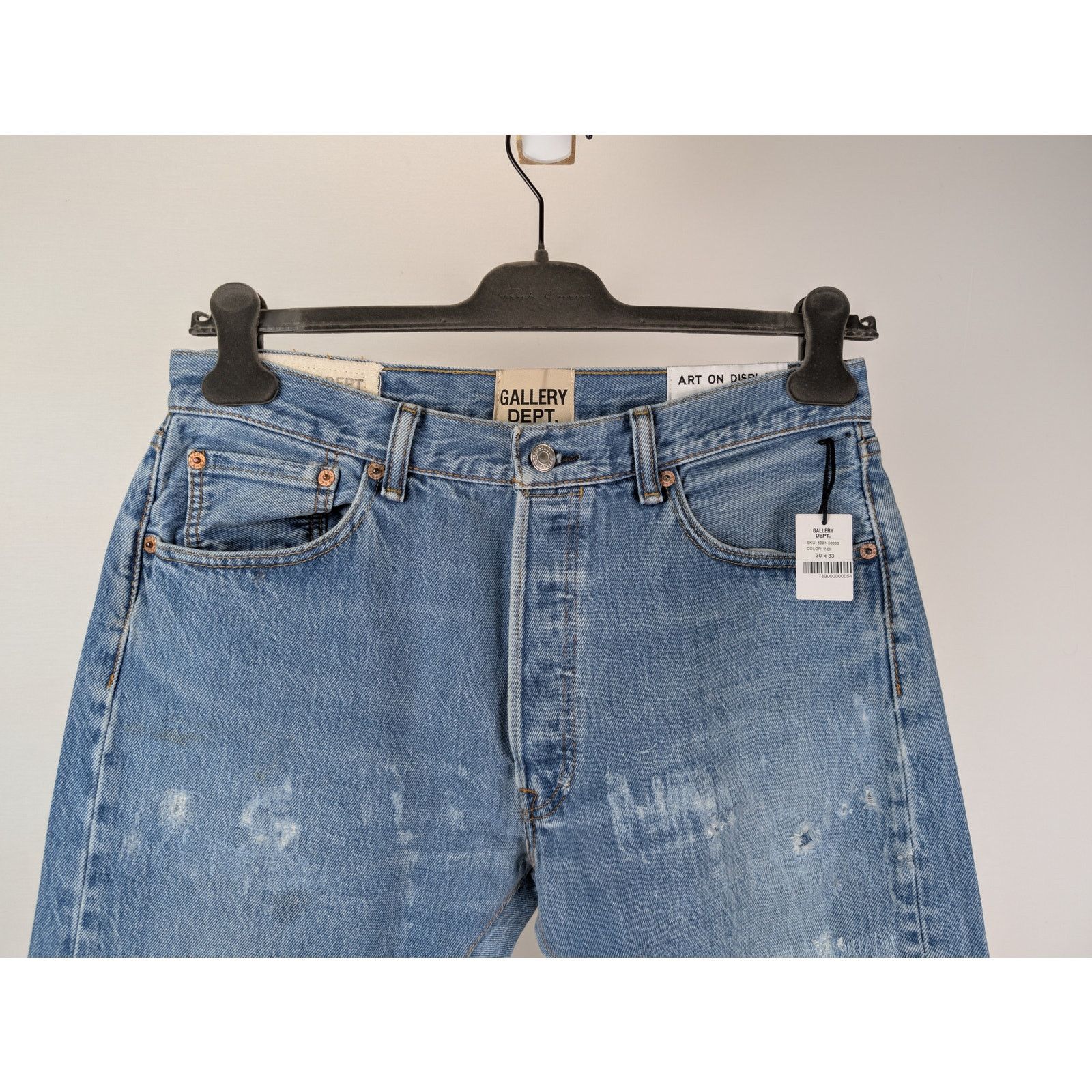 Gallery Dept. o1rshd1 Denim Jean Pants in Indigo Blue Size US 30 / EU 46 - 3 Thumbnail