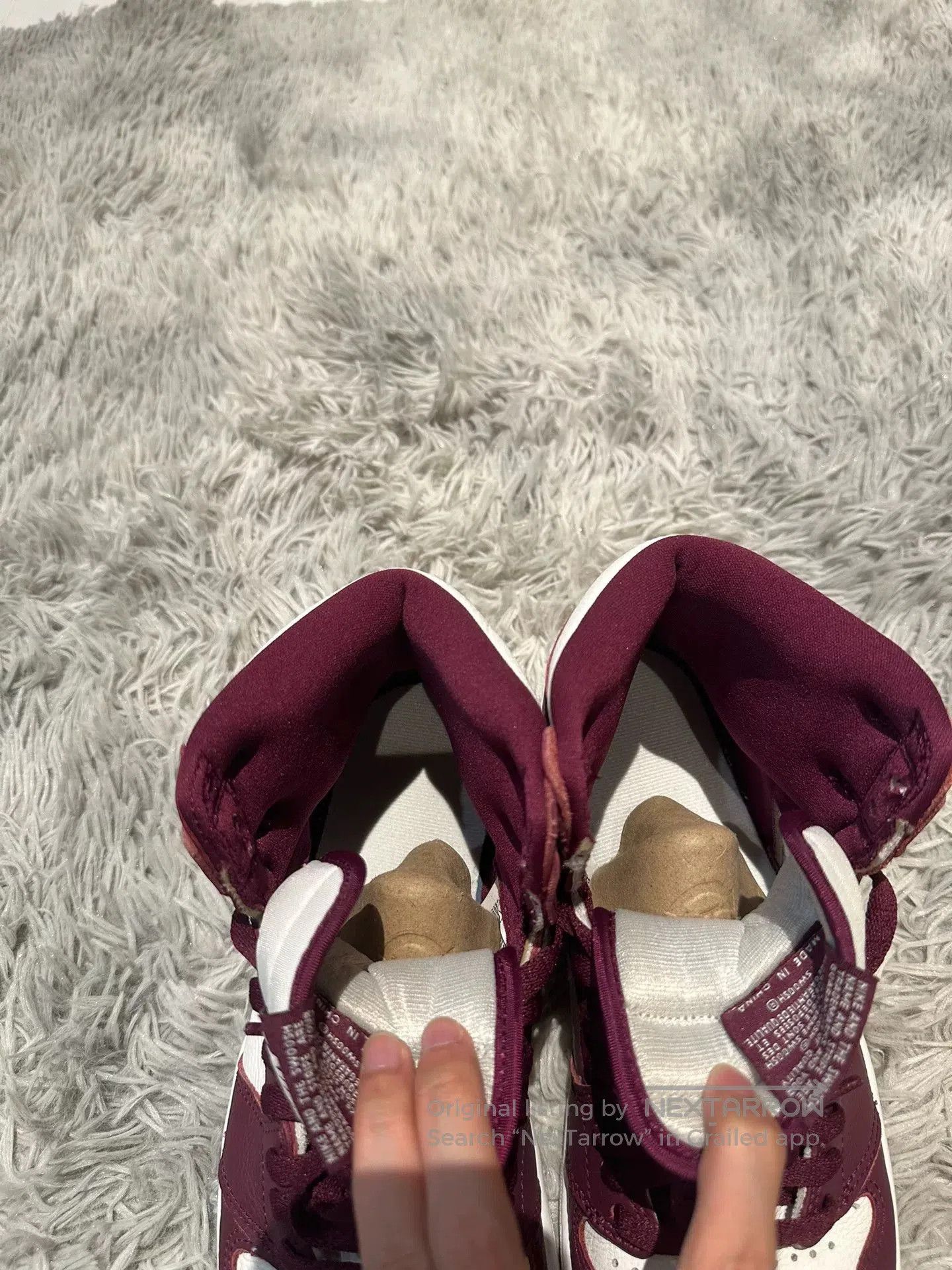 Jordan Brand Air Jordan 1 Bordeaux Red. Size US 9 / EU 42 - 3 Thumbnail