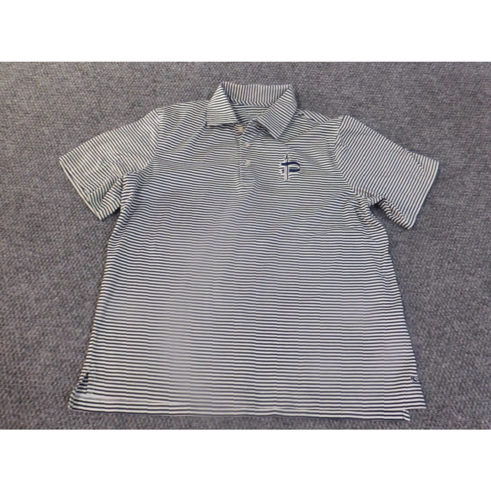Vineyard Vines Vineyard Vines Polo Shirt Mens Blue Striped Cotton Logo Preppy Casual M Short Sleeve Size US M / EU 48-50 / 2 - 2 Thumbnail