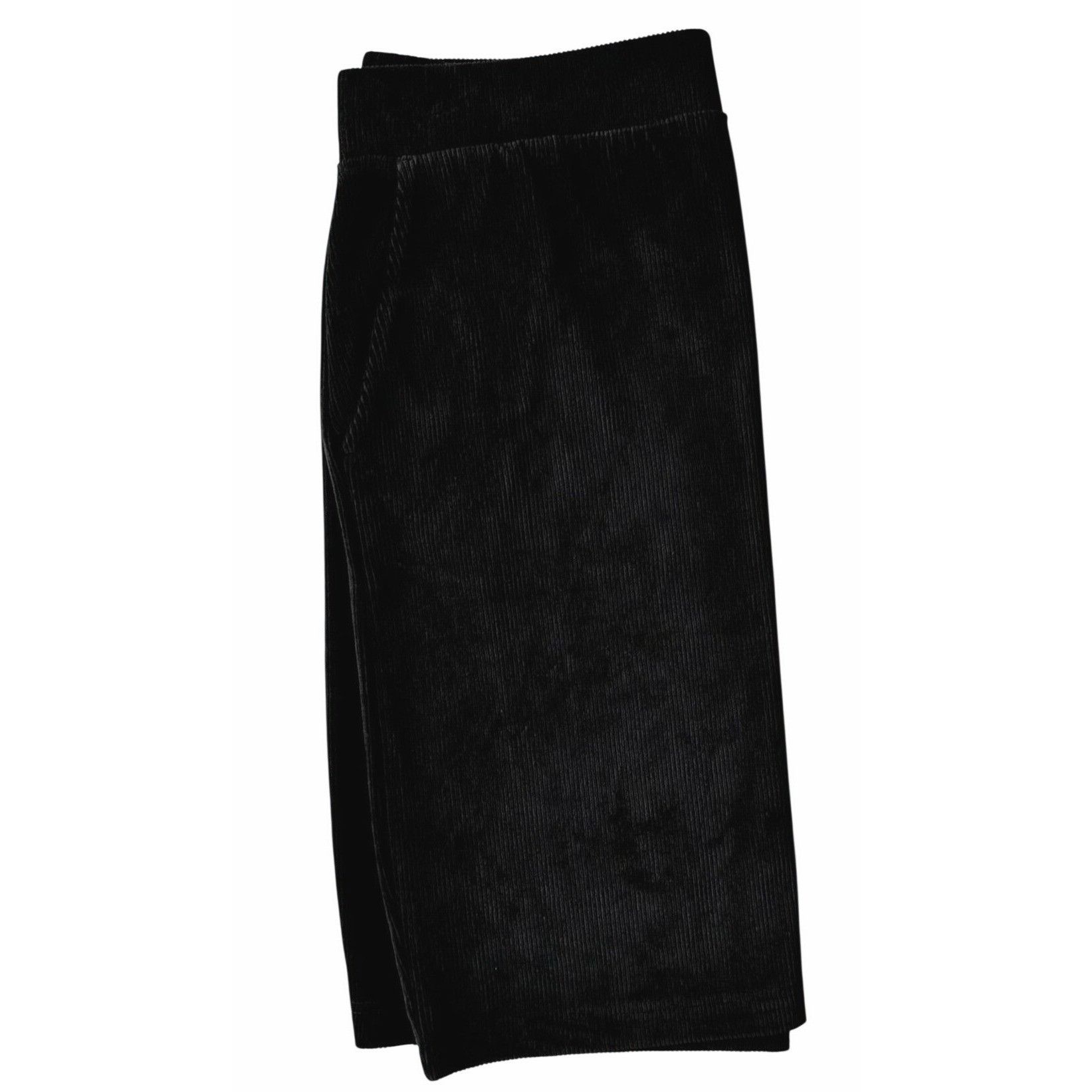 Lands' End Lands End Black Corduroy Skirt Medium 10-12 Elastic Stretch Size 33" - 10 Thumbnail