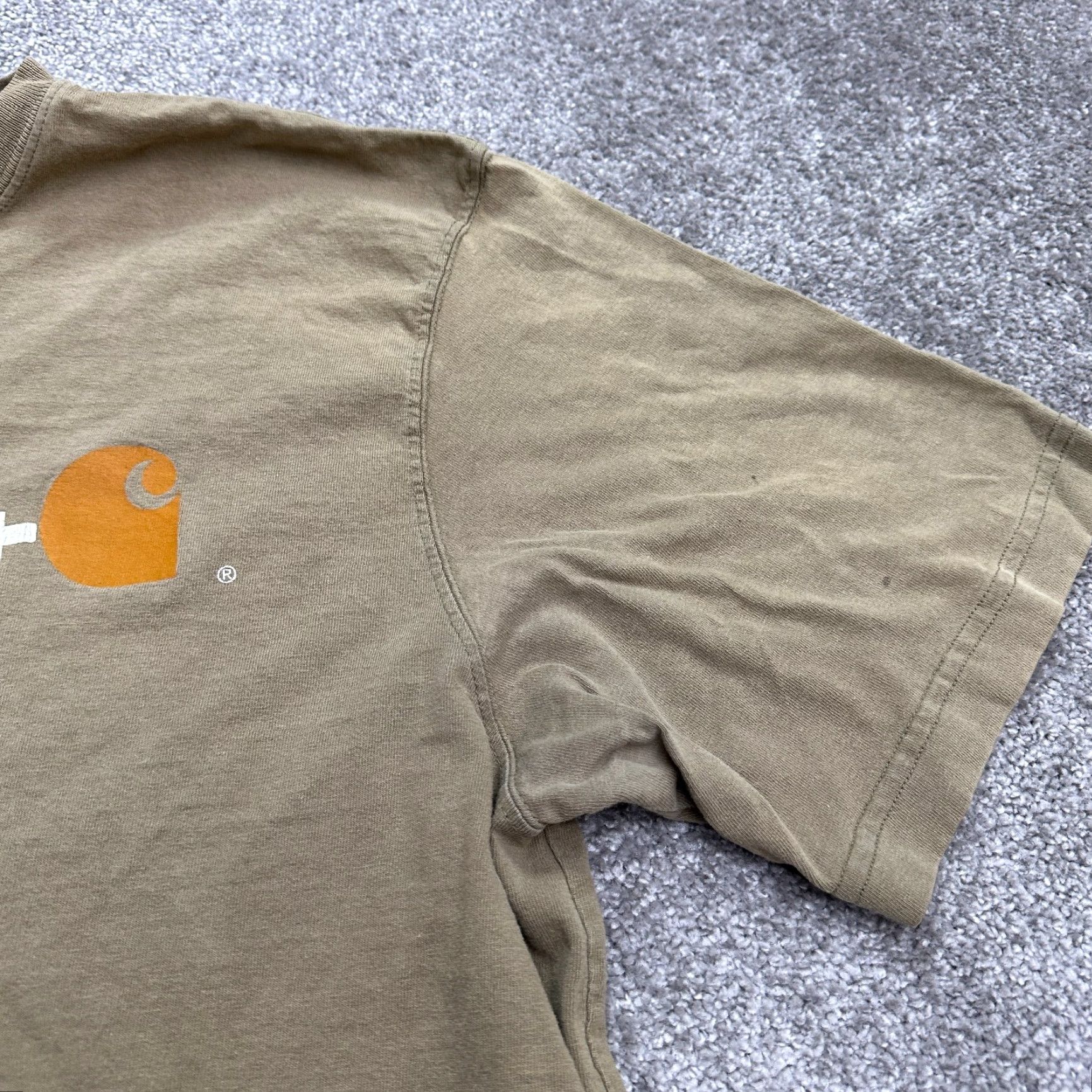 Carhartt VINTAGE Carhartt K195 Shirt Mens L Brown Crew Neck Graphic Tee 90s Outdoor Mens Size US L / EU 52-54 / 3 - 6 Thumbnail