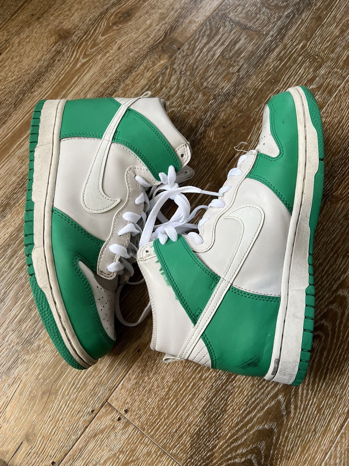 Nike Nike dunk high phantom stadium green (gs) Size US 8.5 / IT 38.5 - 4 Thumbnail
