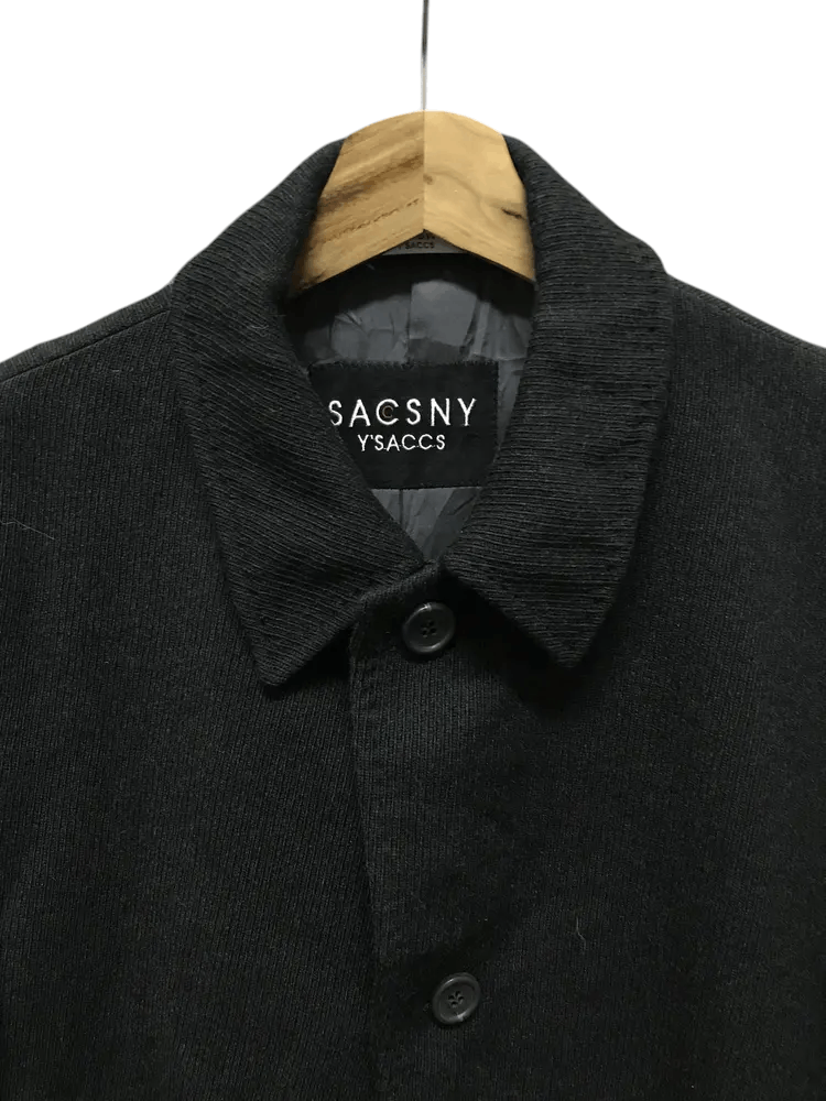 Yohji Yamamoto Sacsny Y'saccs by Yohji Yamamoto Wool Coat Size US L / EU 52-54 / 3 - 4 Thumbnail