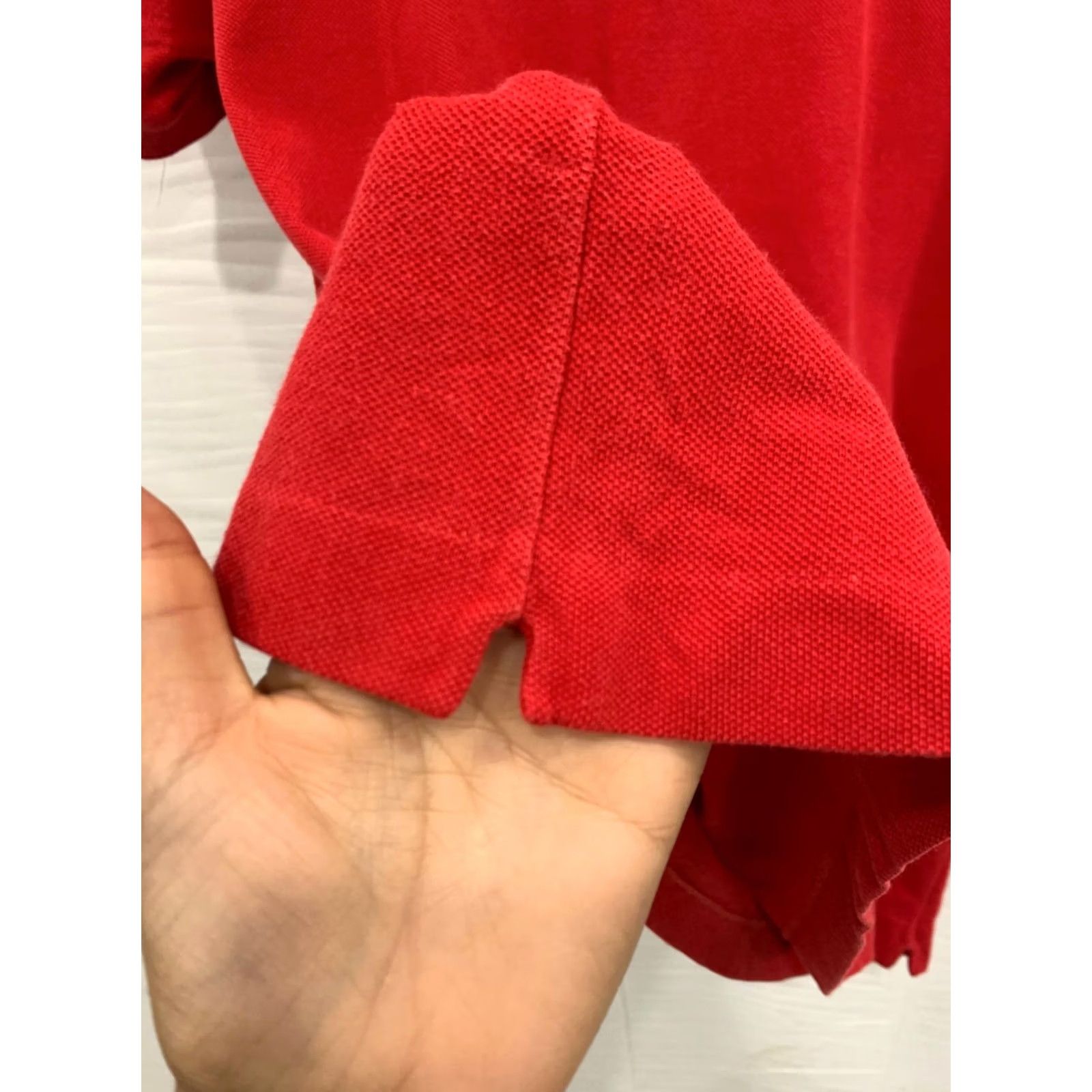 Lacoste VINTAGE Lacoste Polo Shirt Mens Red Made in France 40" Chest Crocodile 237 Size US L / EU 52-54 / 3 - 6 Thumbnail