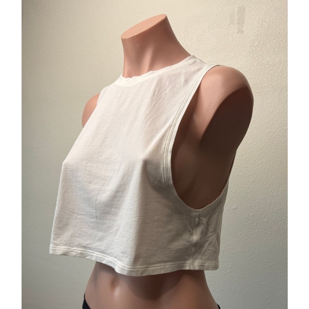 Lululemon Lululemon Muscle Love Crop Tank White Women 4 Size S / US 4 / IT 40 - 2 Thumbnail