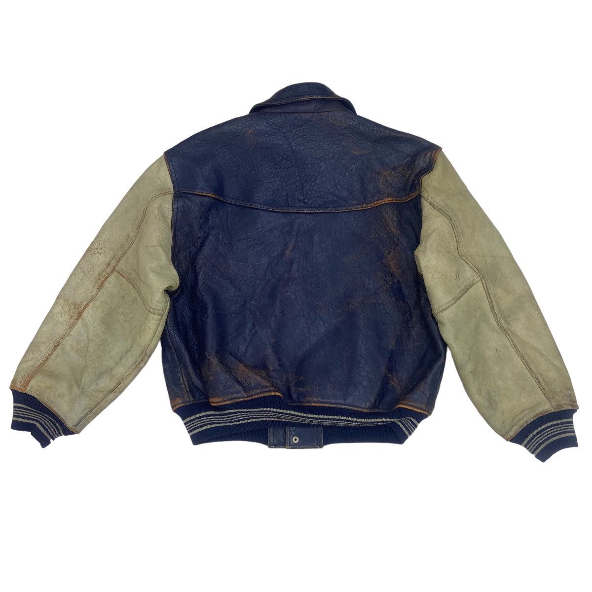 Avirex Vtg 1953 Midnight Sun League Avirex Varsity Leather Jacket Size US M / EU 48-50 / 2 - 3 Thumbnail