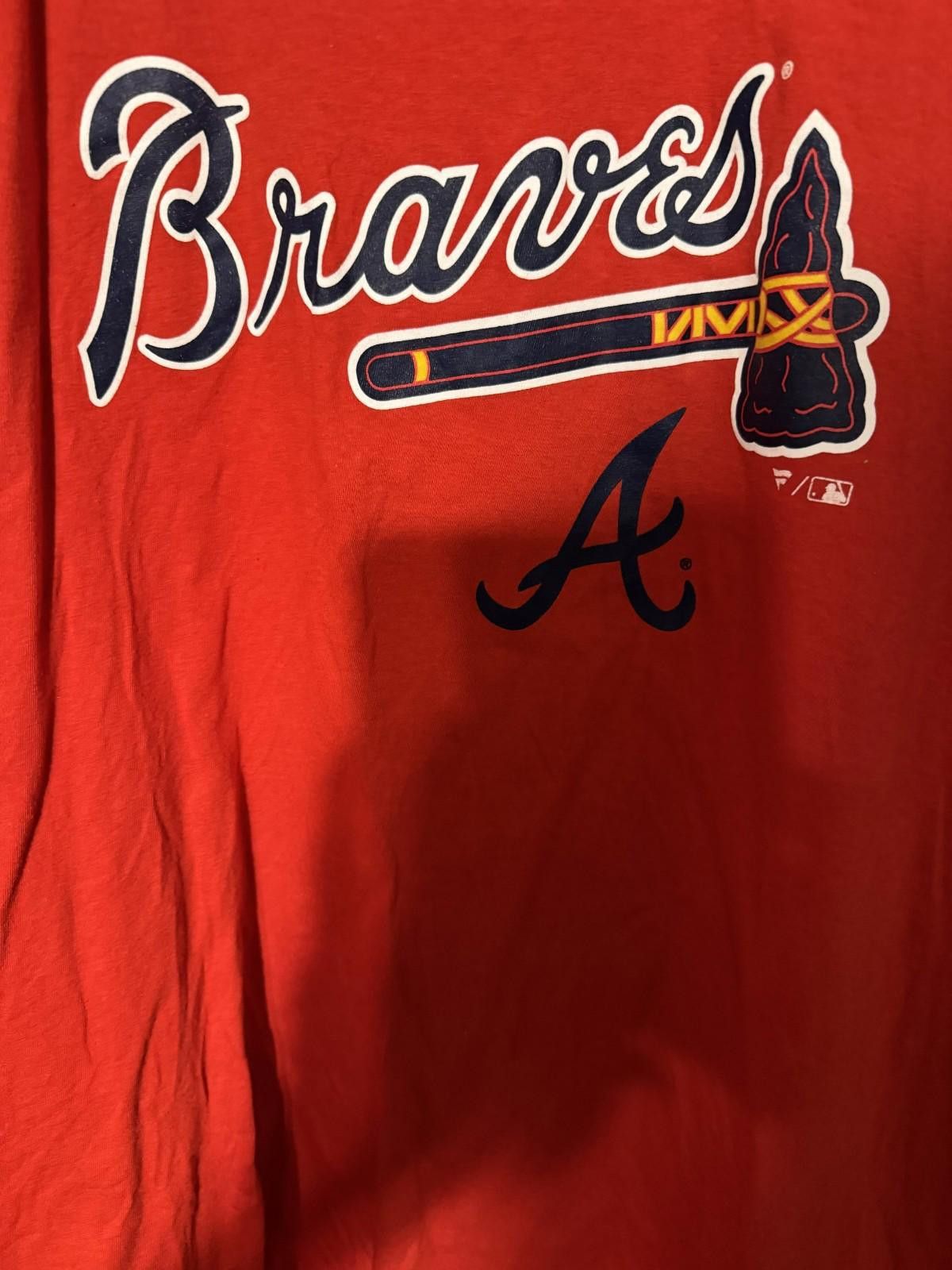 Other Atlanta Braves Fanatics T-Shirt Men's Sz 2XL Red Size ONE SIZE - 5 Thumbnail