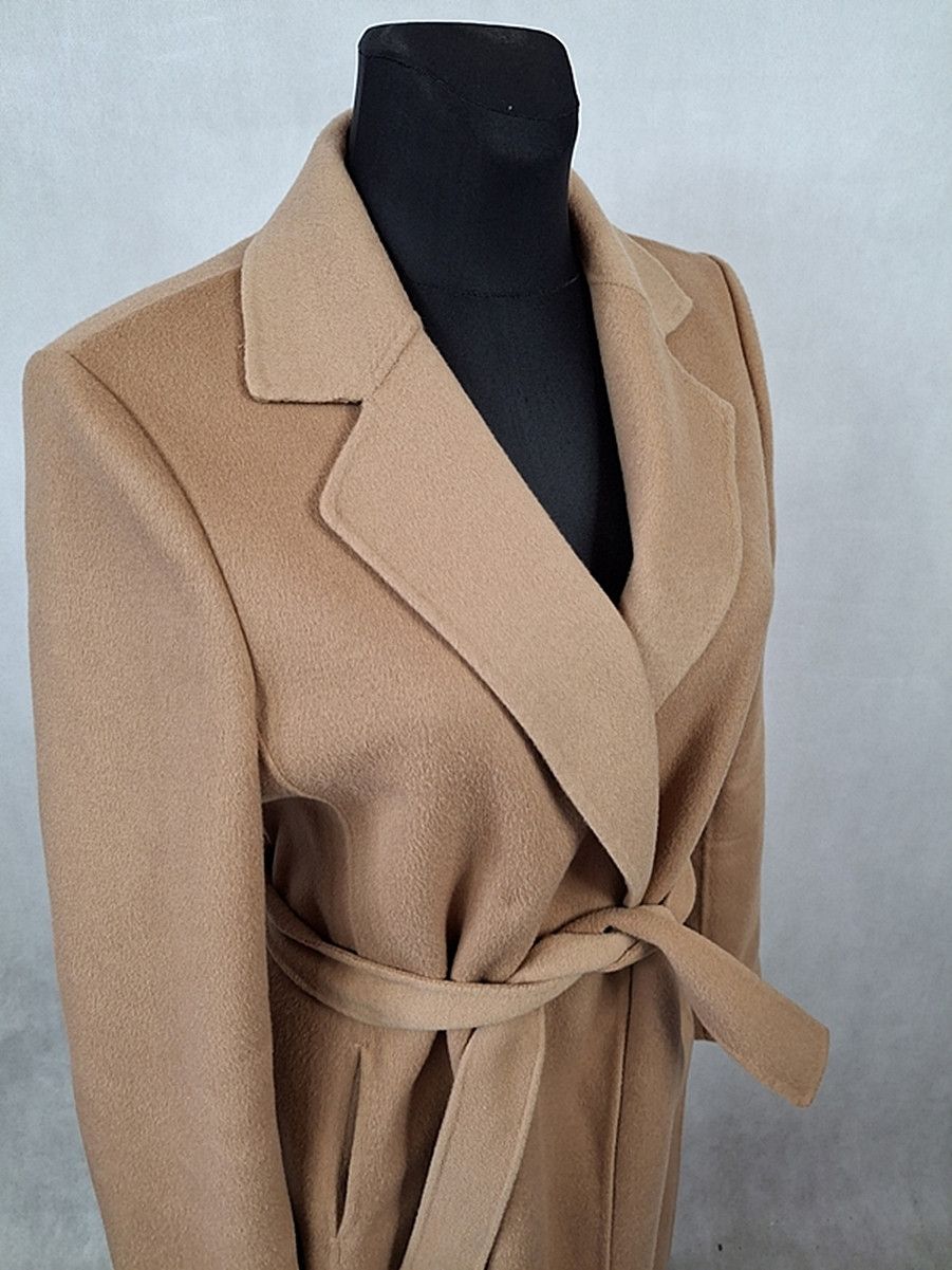 Armani Armani Jeans Wool Women's Camel Coat 46 Size XL / US 12-14 / IT 48-50 - 6 Thumbnail