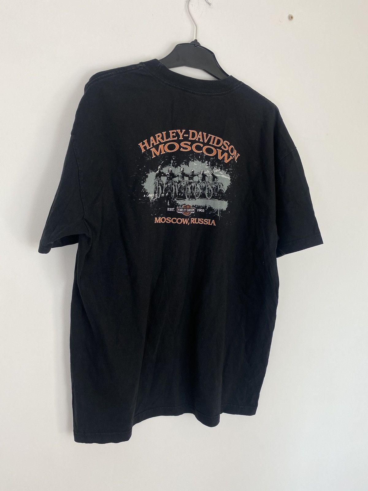 Band Tees Harley Davidson Moscow Russia XL Tee 2013 vintage t-shirt Size US XL / EU 56 / 4 - 1 Thumbnail
