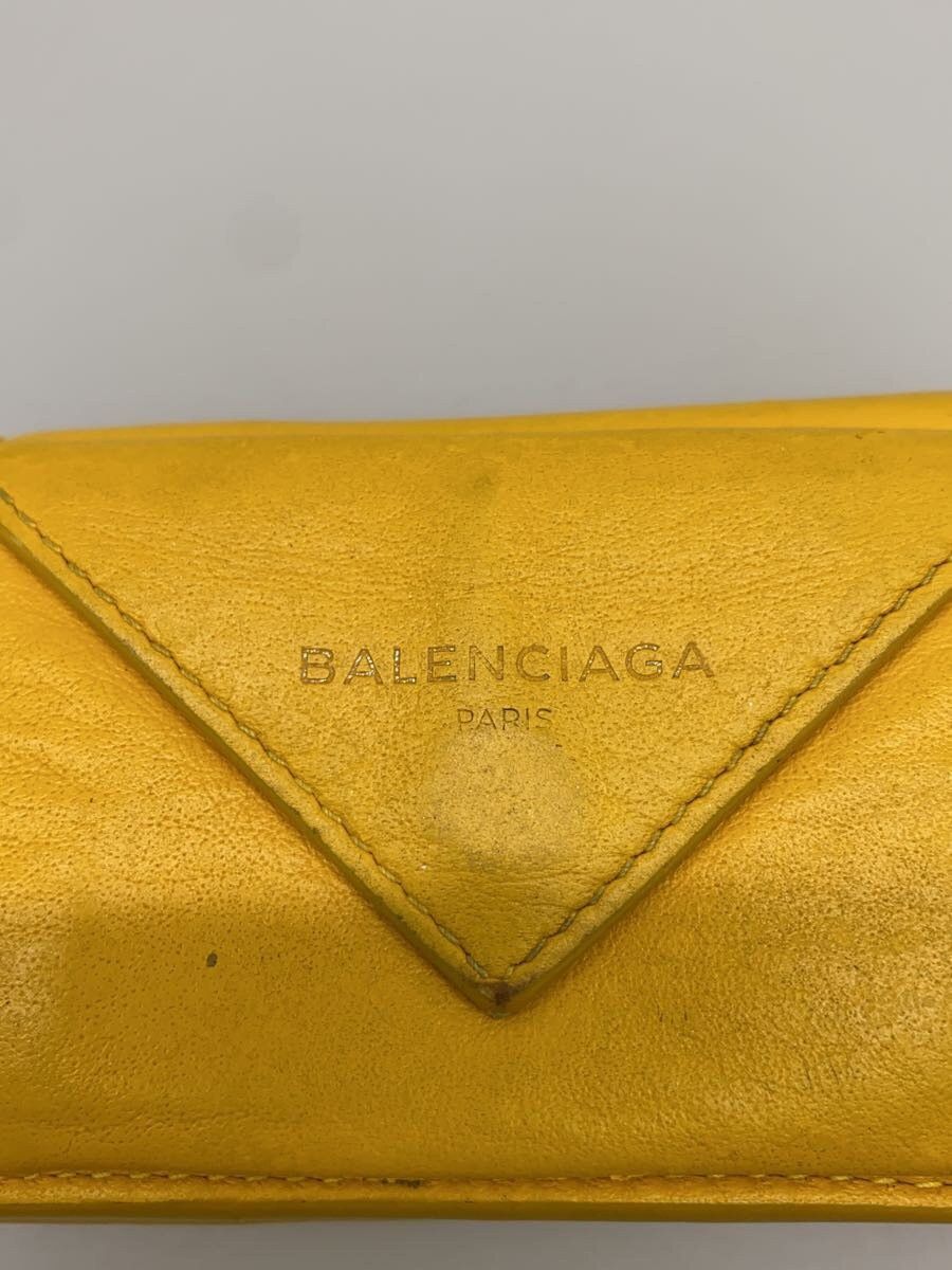 Balenciaga Balenciaga Leather Bi-Fold Wallet Yellow Size ONE SIZE - 3 Thumbnail