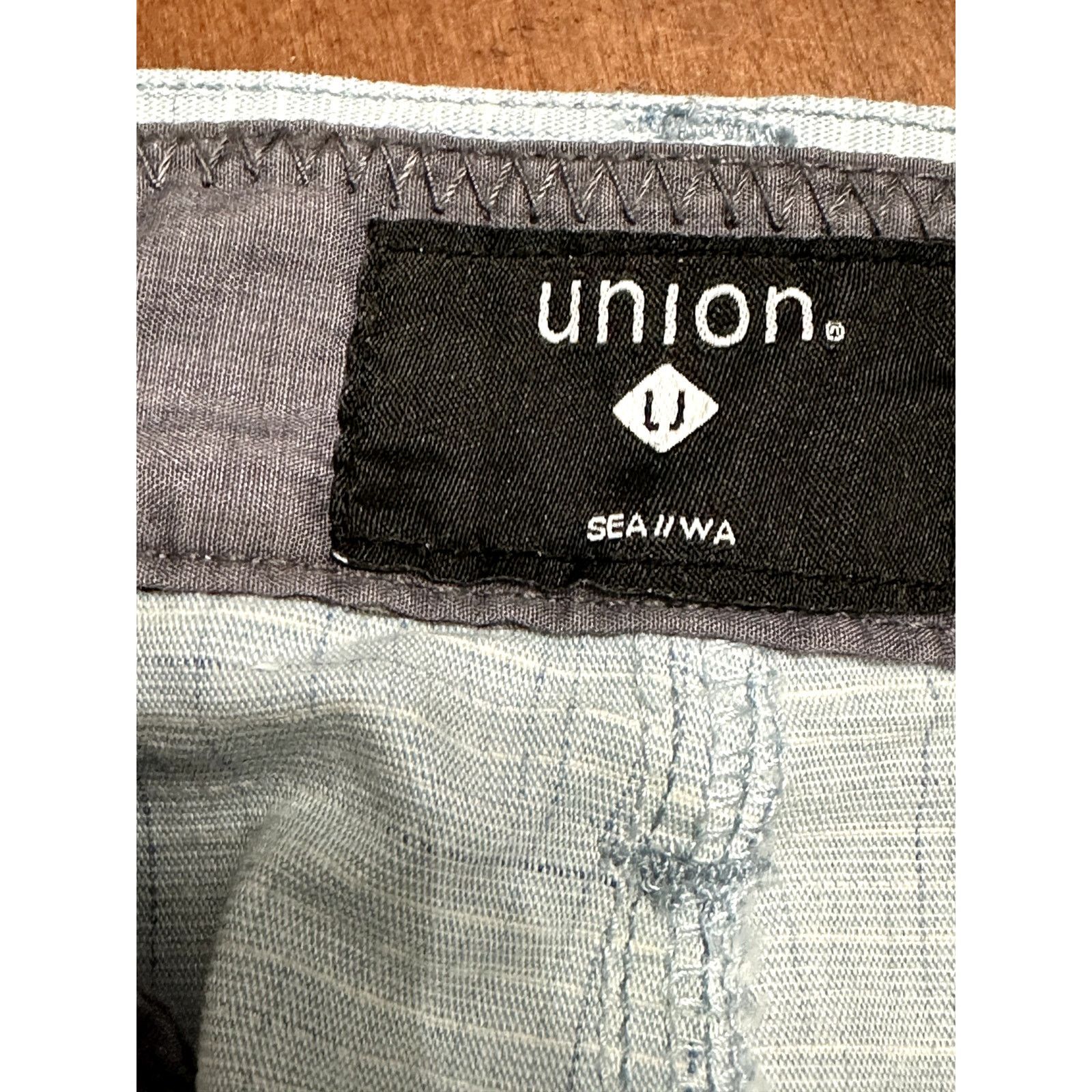 Other Union Casual Shorts Chino Style Flat Front Blue M 36R NWOT Size US 36 / EU 52 - 8 Thumbnail