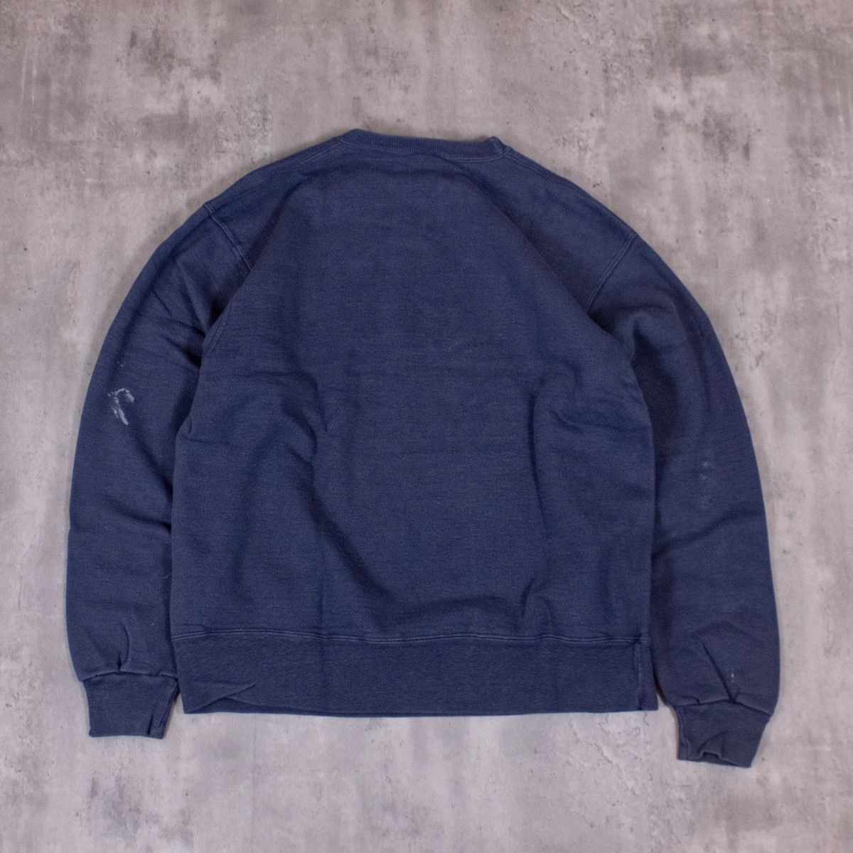 Champion × Vintage Vintage 1990s Champion Script Logo Navy Crewneck Sweater Size US M / EU 48-50 / 2 - 9 Thumbnail